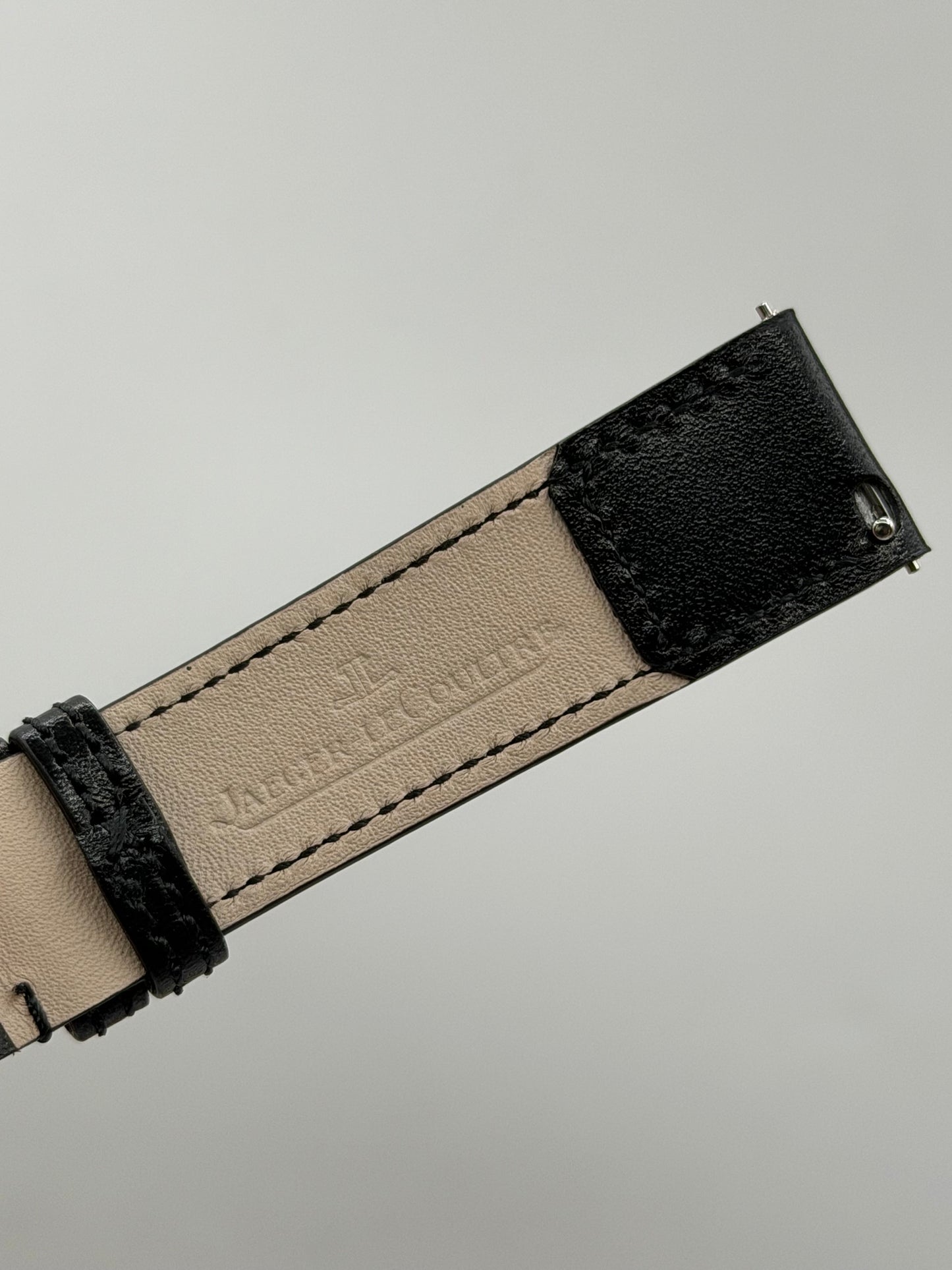 Jaeger LeCoultre Reverso cinturino pelle calf black strap 18/16 "Casa Fagliano"