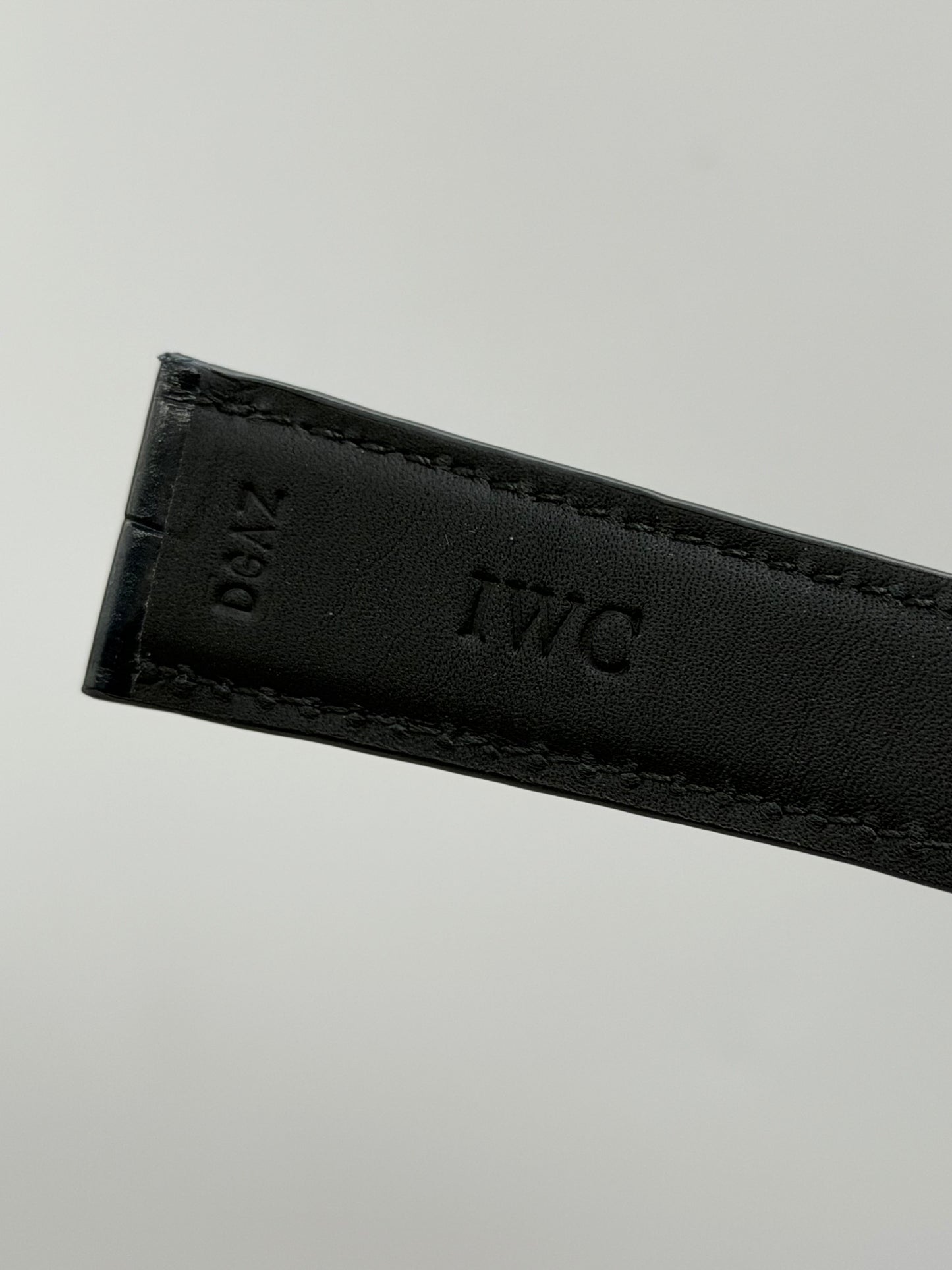 IWC Pilot cinturino orologio alligatore blue alligator watch stap 22/18mm