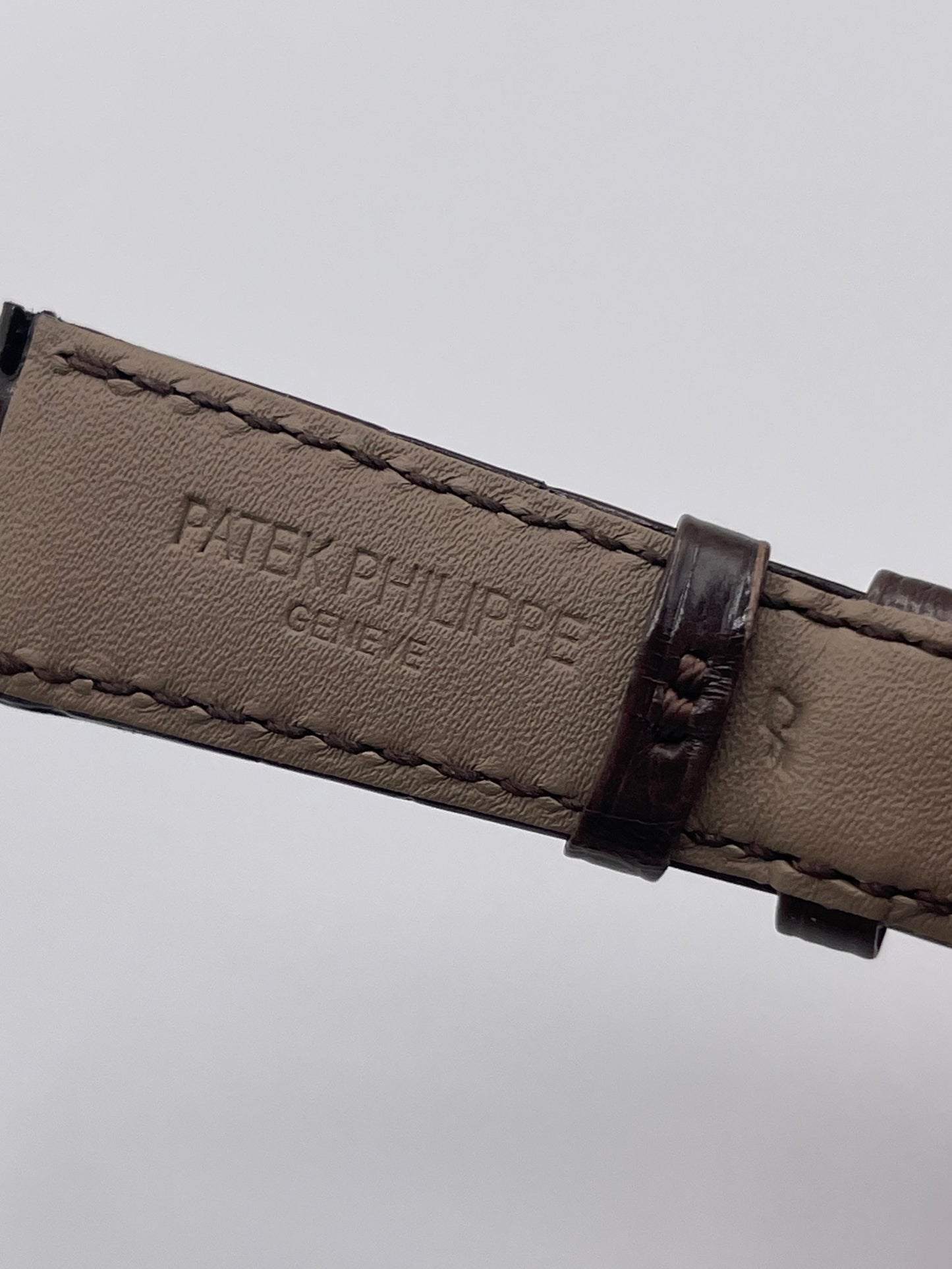 Patek Philippe cinturino alligatore marrone brown alligator strap 21/16mm