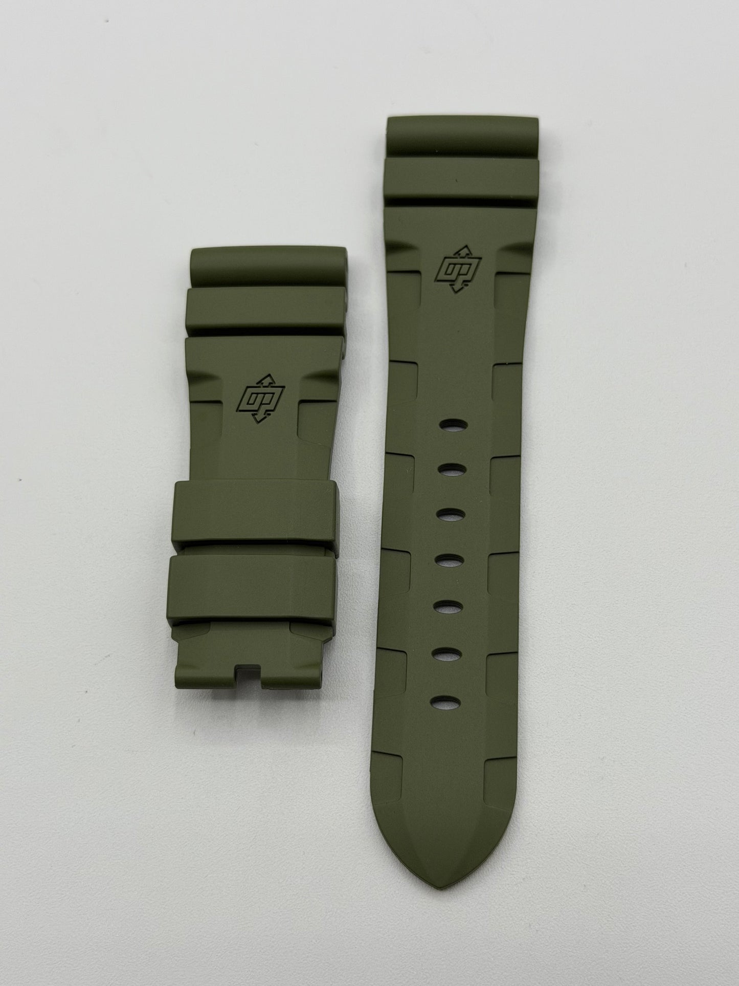 Panerai Luminor Submersible cinturino gomma verde watch strap 26/22mm