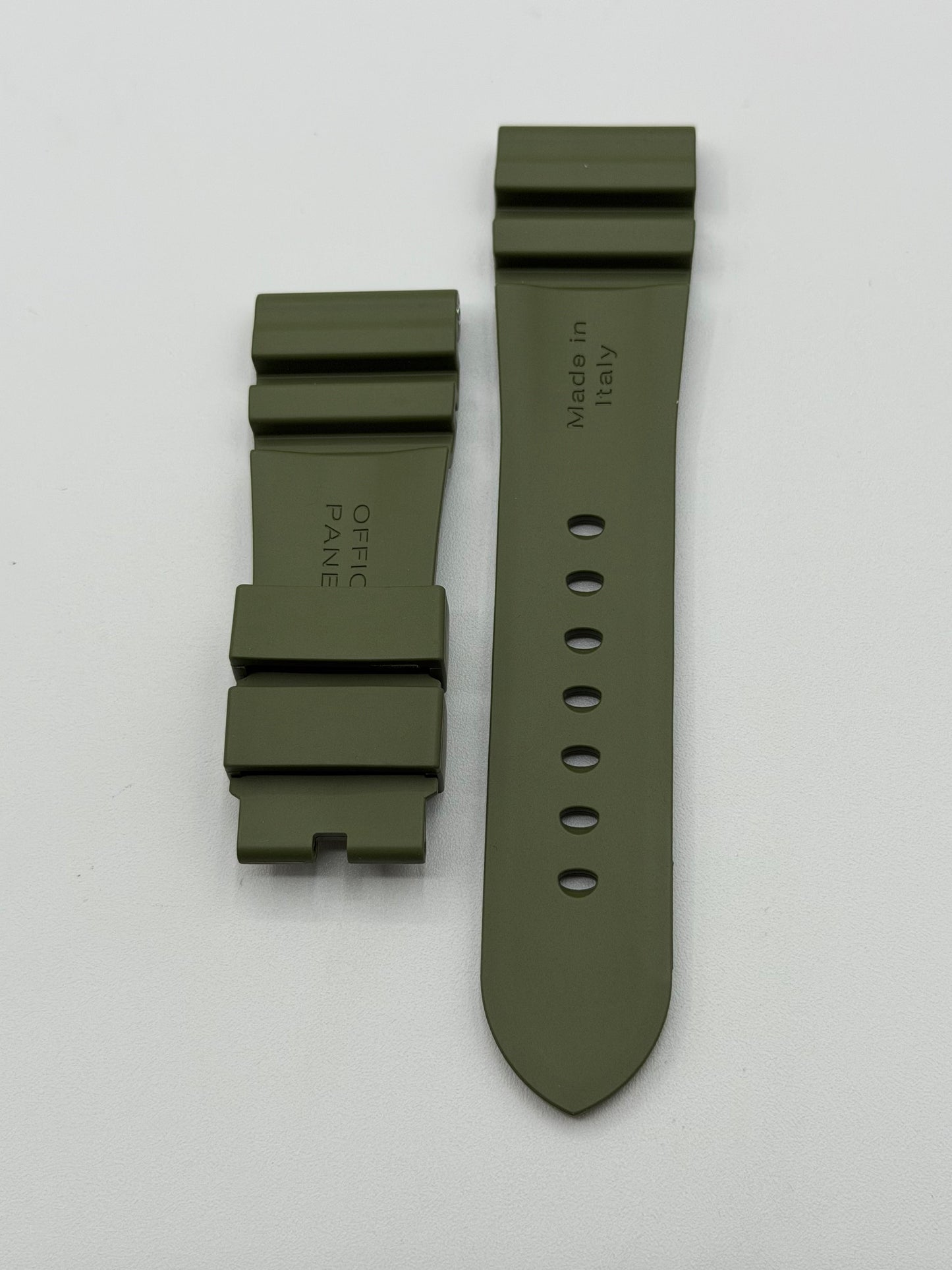 Panerai Luminor Submersible cinturino gomma verde watch strap 26/22mm