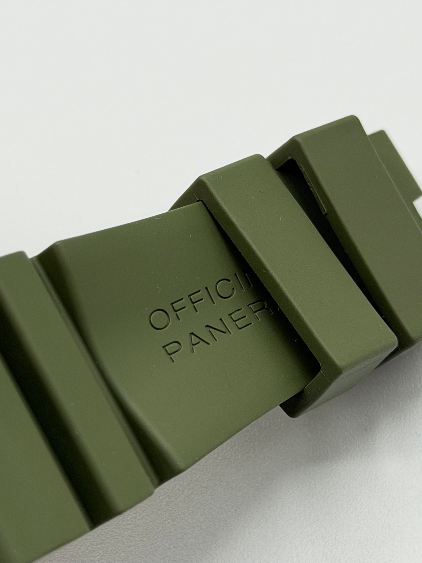 Panerai Luminor Submersible cinturino gomma verde watch strap 26/22mm