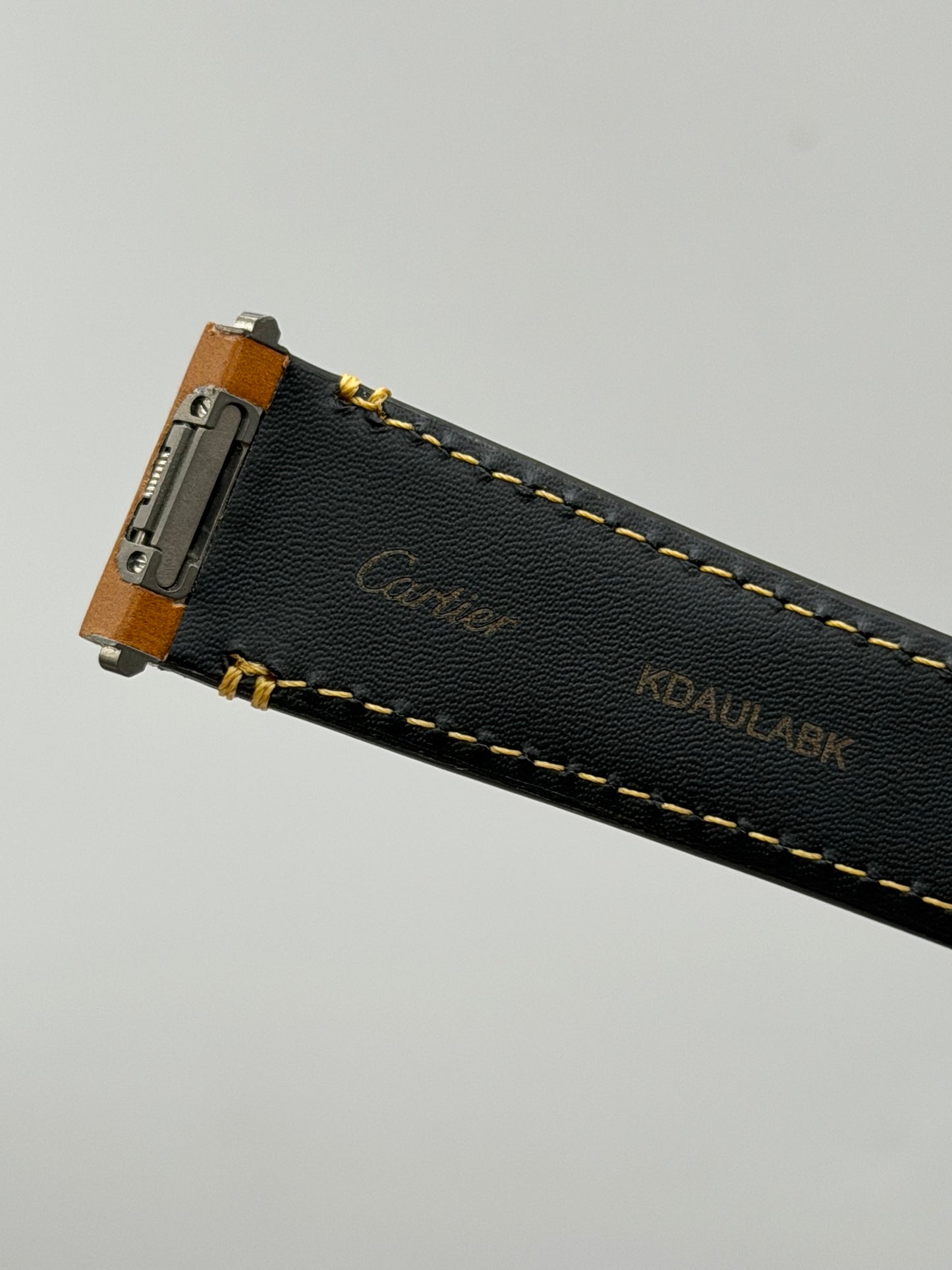 Cartier Santos cinturino orologio pelle vegetale marrone KDAULABK 21/18mm