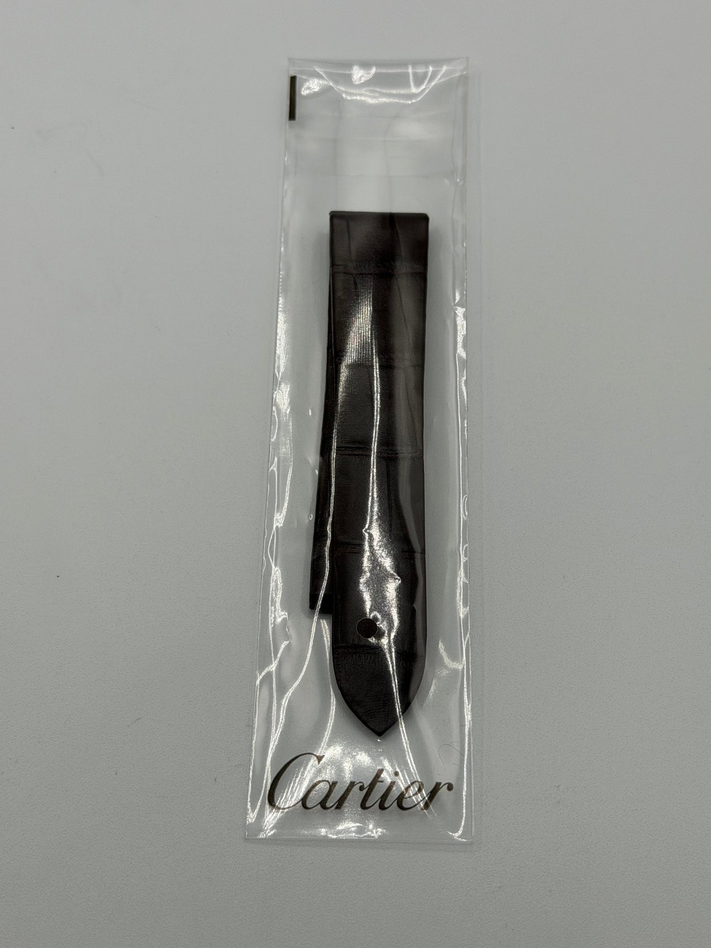 Cartier Santos Dumont cinturino alligatore marrone brown KD97IM51 21/18mm