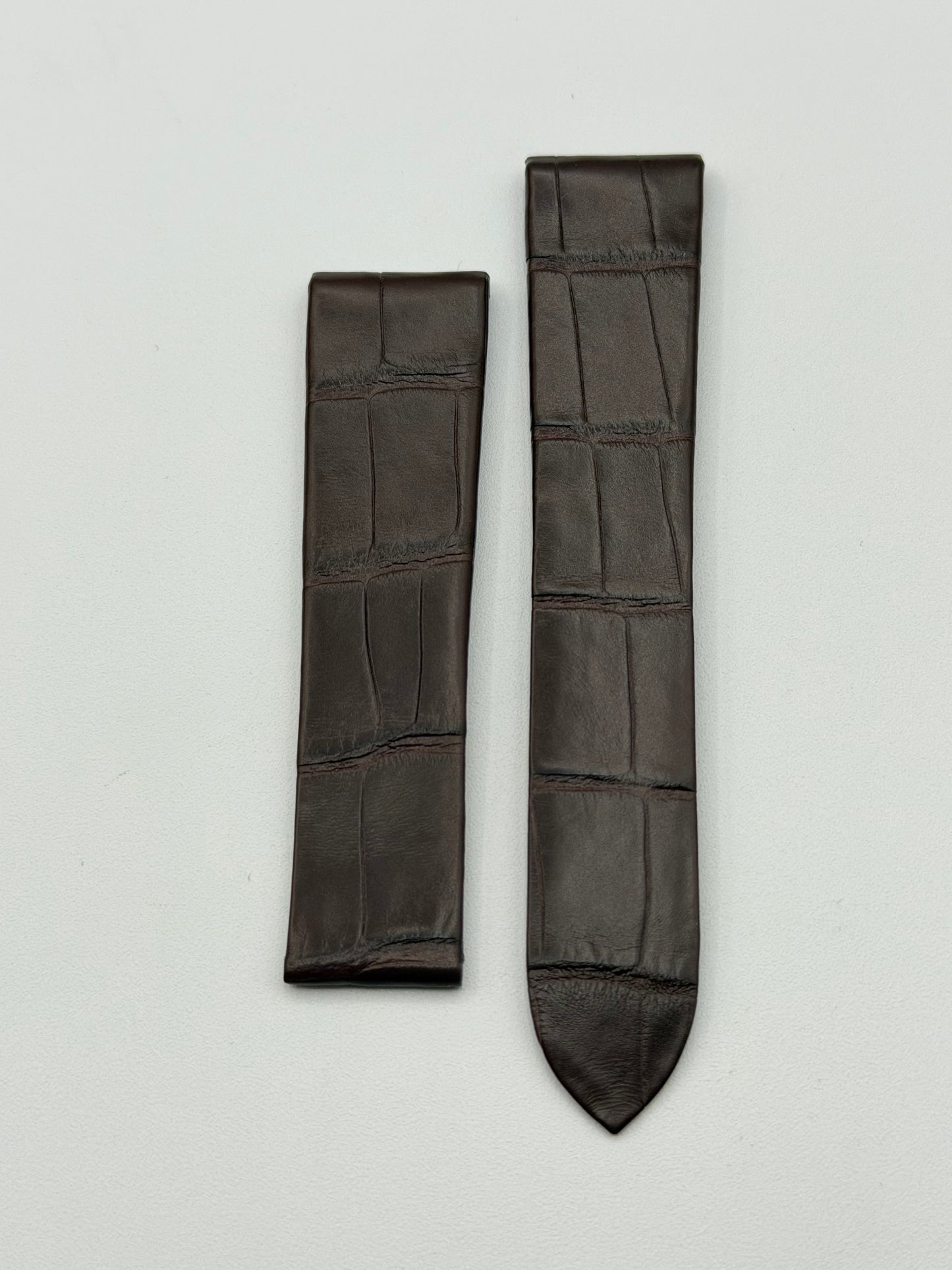 Cartier Santos Dumont cinturino alligatore marrone brown KD97IM51 21/18mm