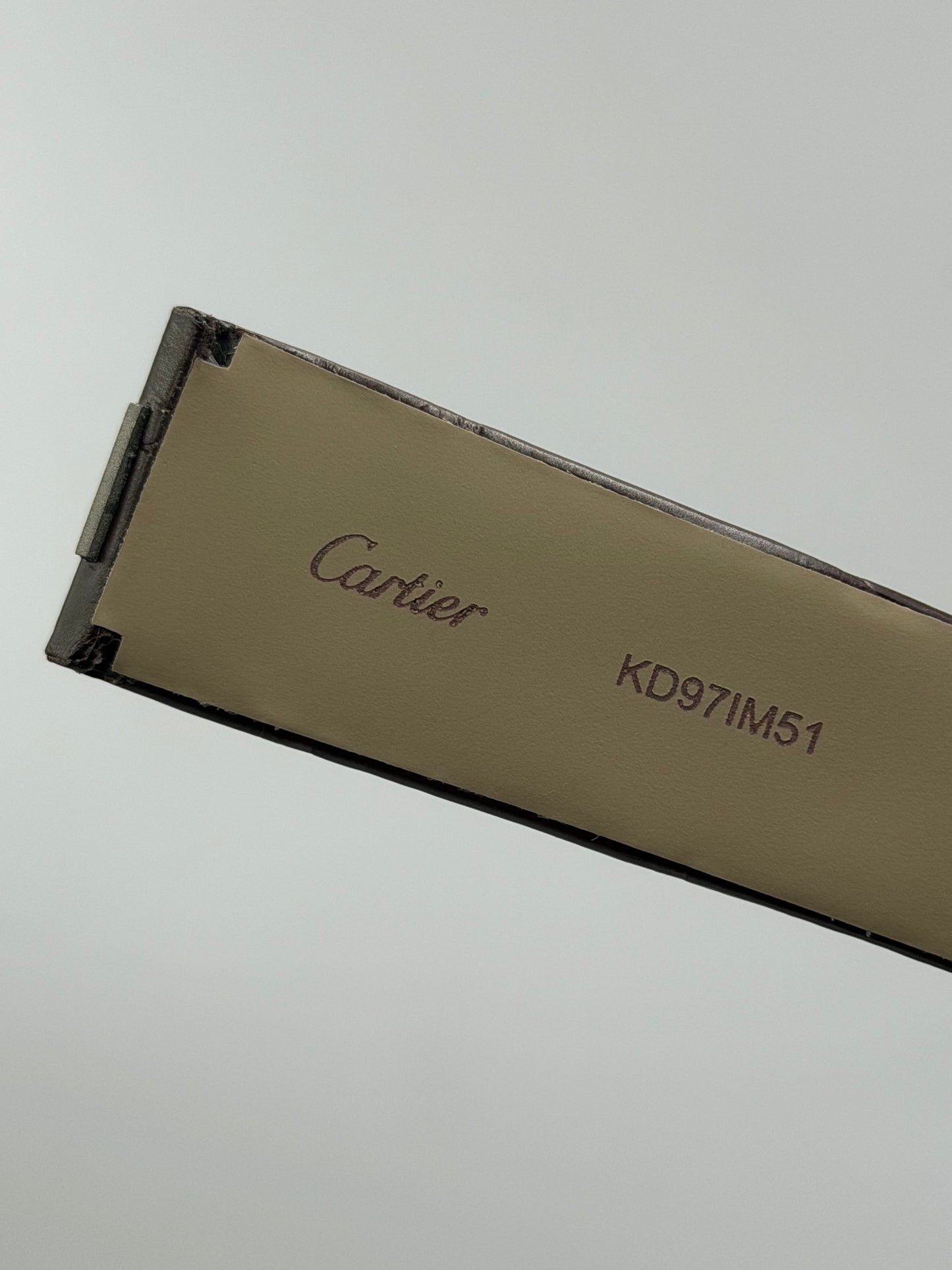 Cartier Santos Dumont cinturino alligatore marrone brown KD97IM51 21/18mm