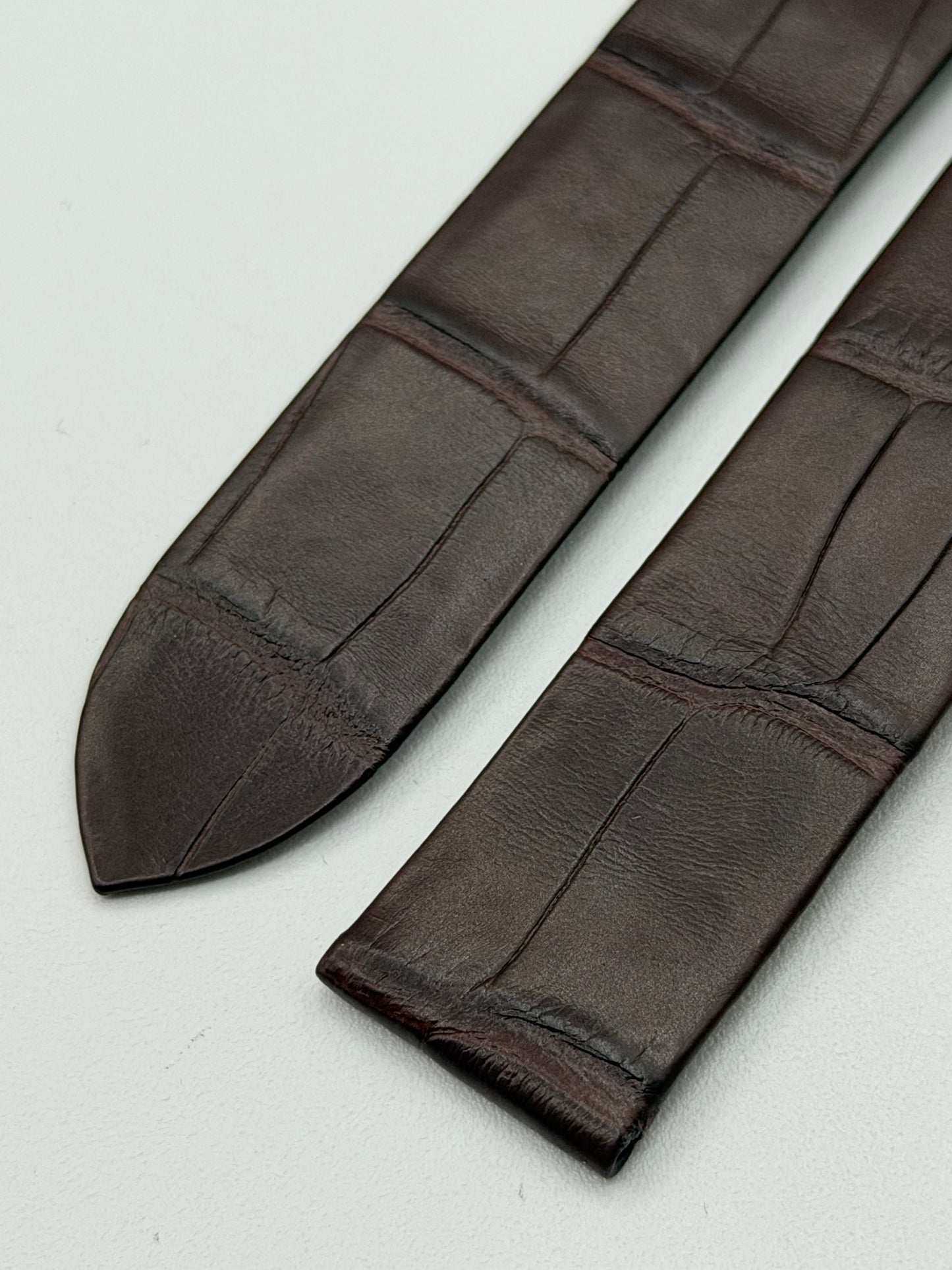 Cartier Santos Dumont cinturino alligatore marrone brown KD97IM51 21/18mm