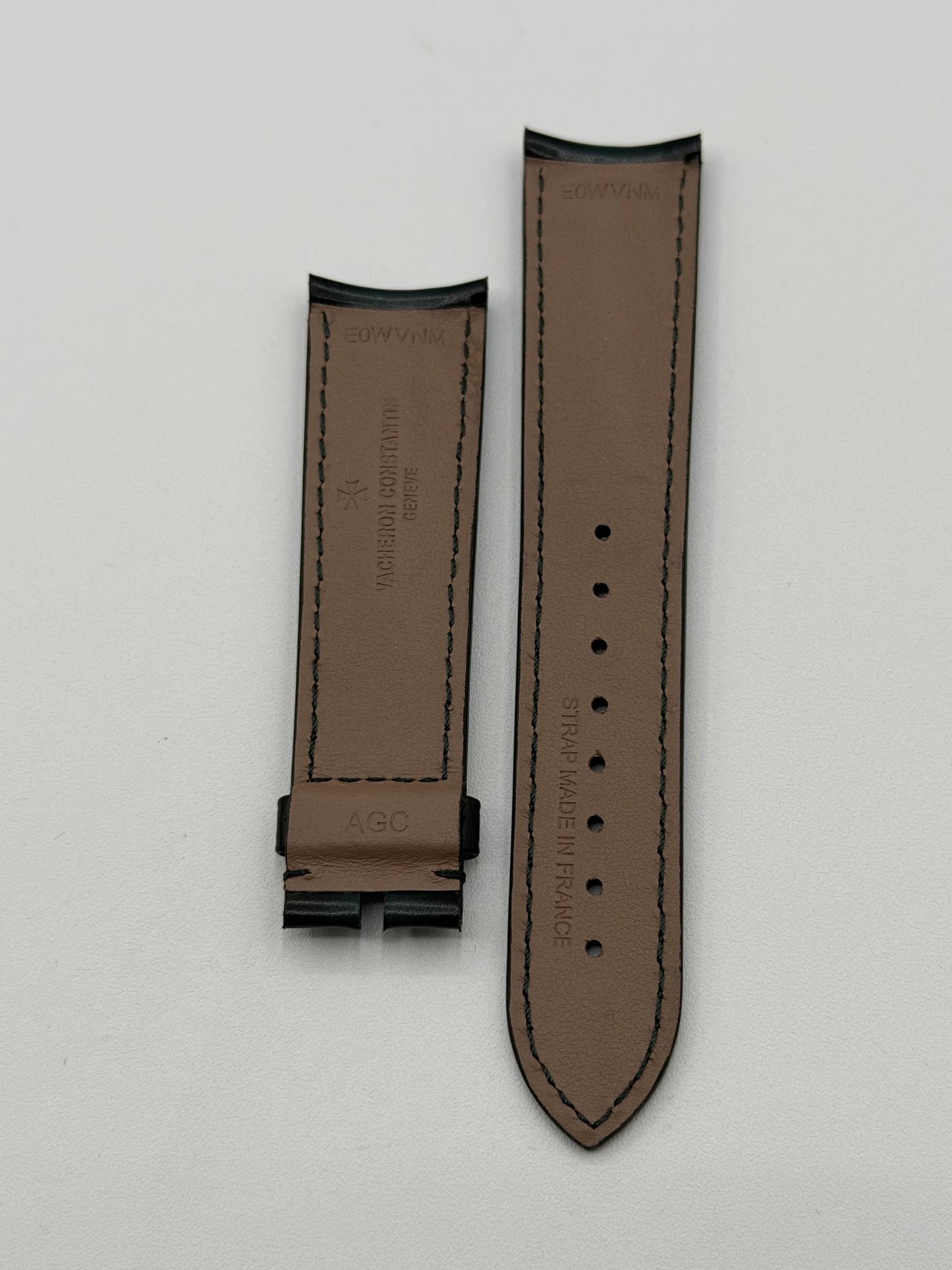 Vacheron Constantin Cornes de Vache cinturino verde green strap 20/18mm