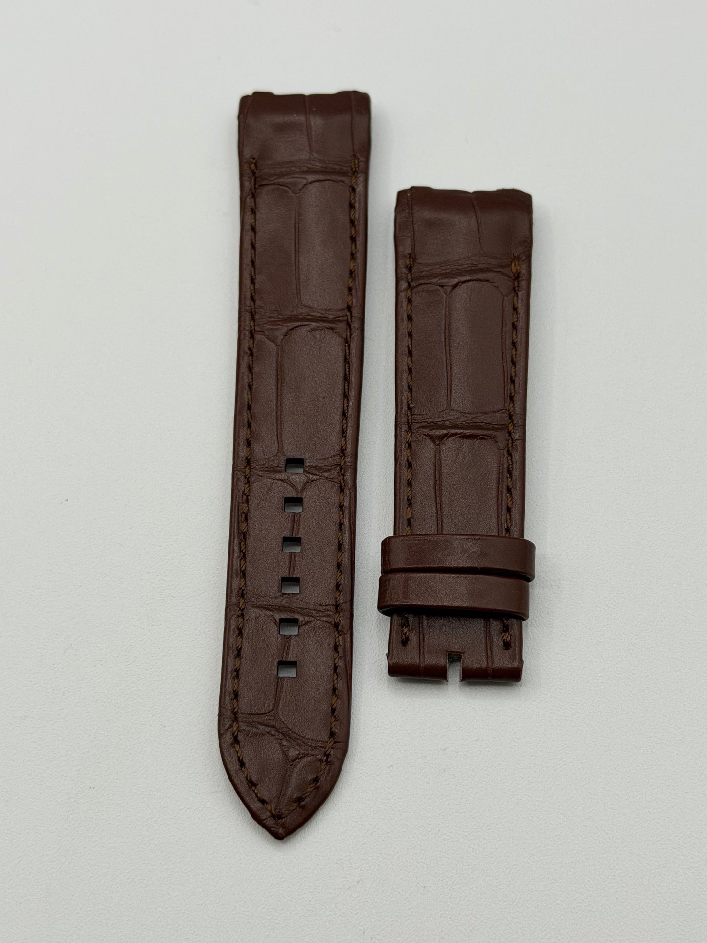 Harry Winston Midnight cinturino alligatore marrone brown strap 20/18mm