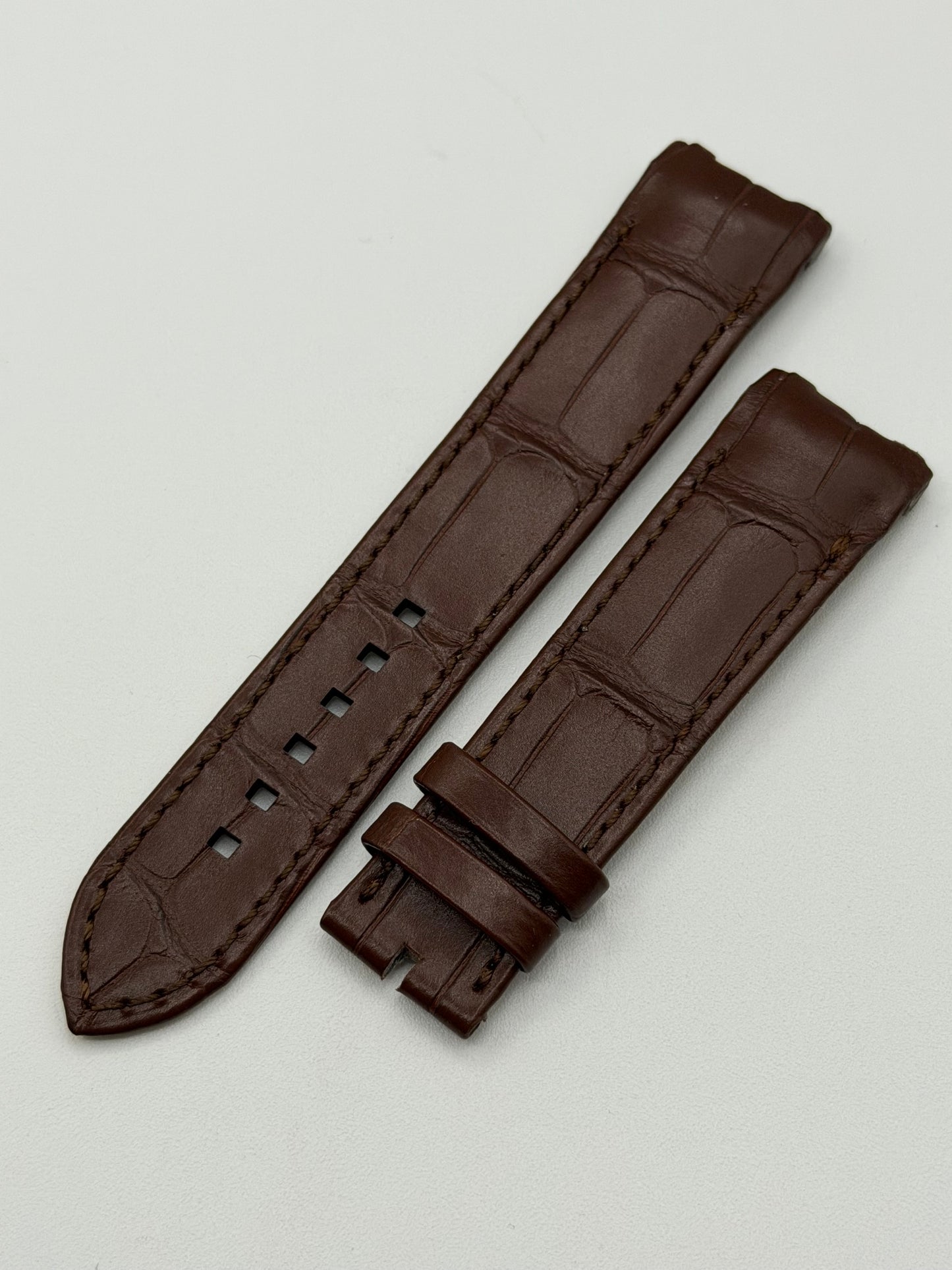 Harry Winston Midnight cinturino alligatore marrone brown strap 20/18mm
