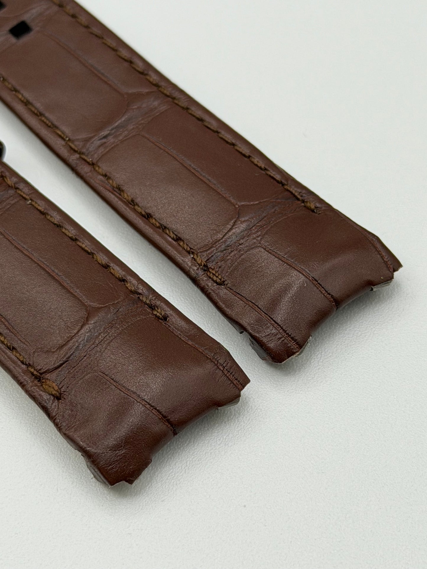 Harry Winston Midnight cinturino alligatore marrone brown strap 20/18mm