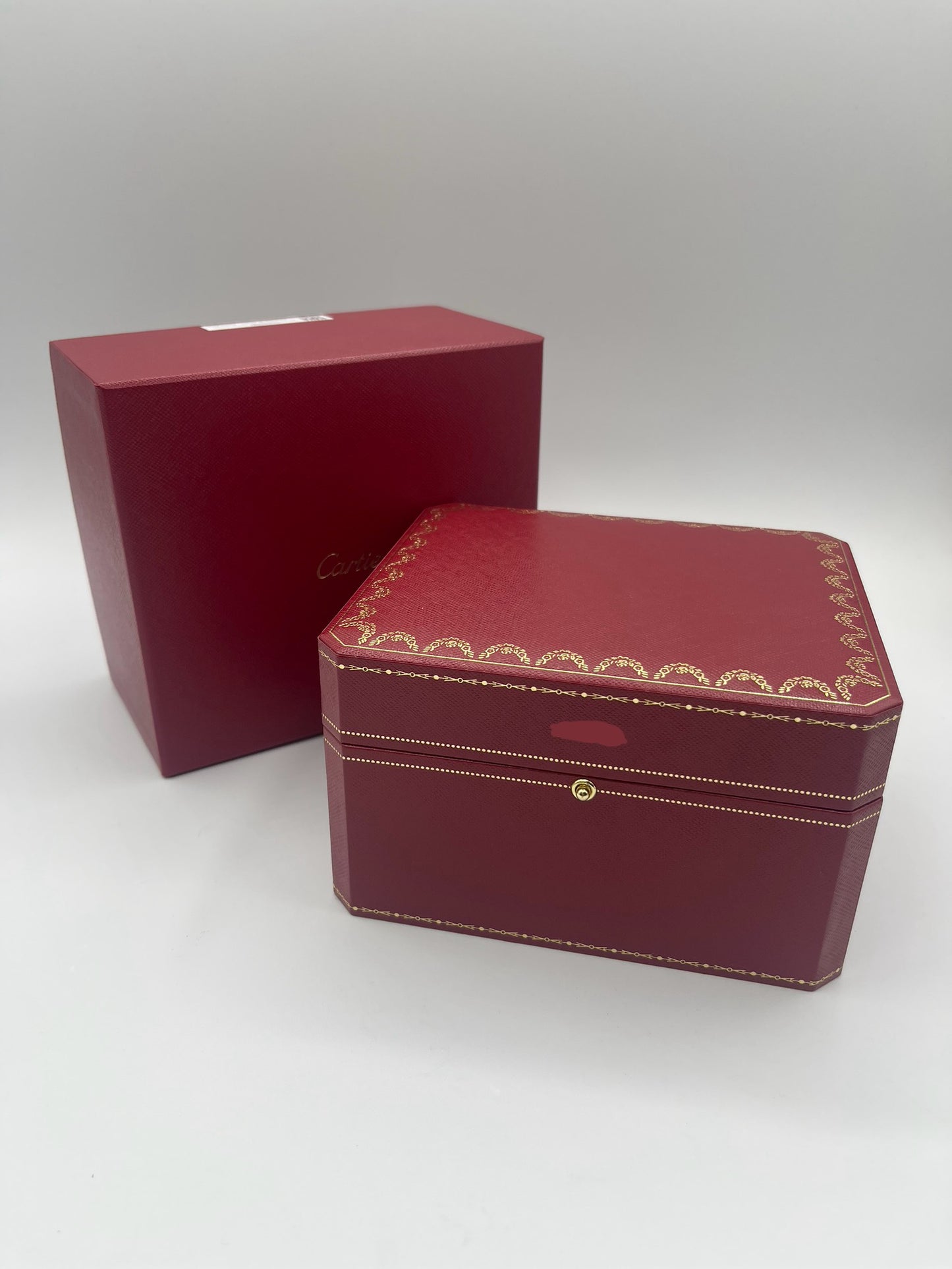 Cartier scatola completa orologio personalizzata watch box ref. CRCO000497