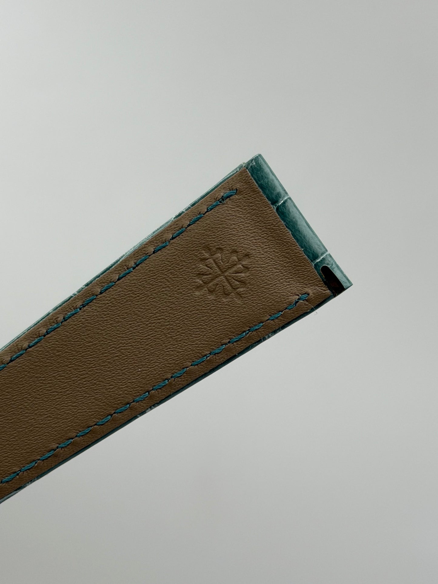 Patek Philippe cinturino alligatore verde turchese alligator strap 21/16mm