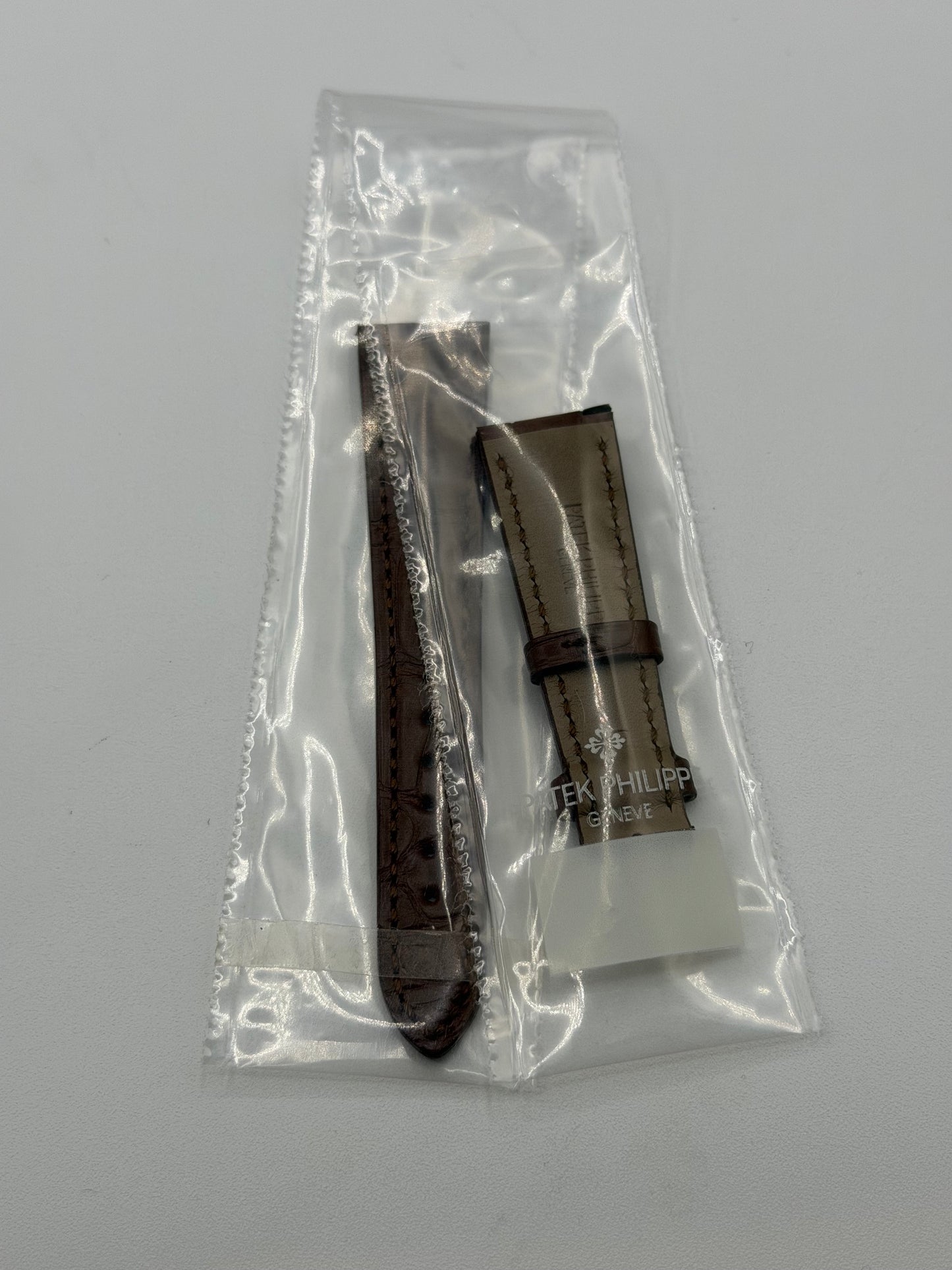Patek Philippe cinturino alligatore marrone brown alligator strap 19/14mm