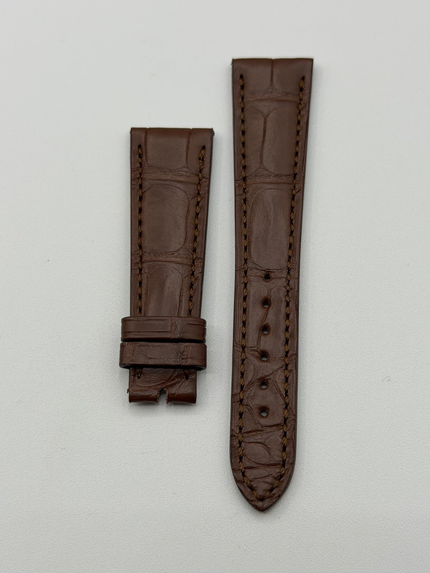 Patek Philippe cinturino alligatore marrone brown alligator strap 19/14mm