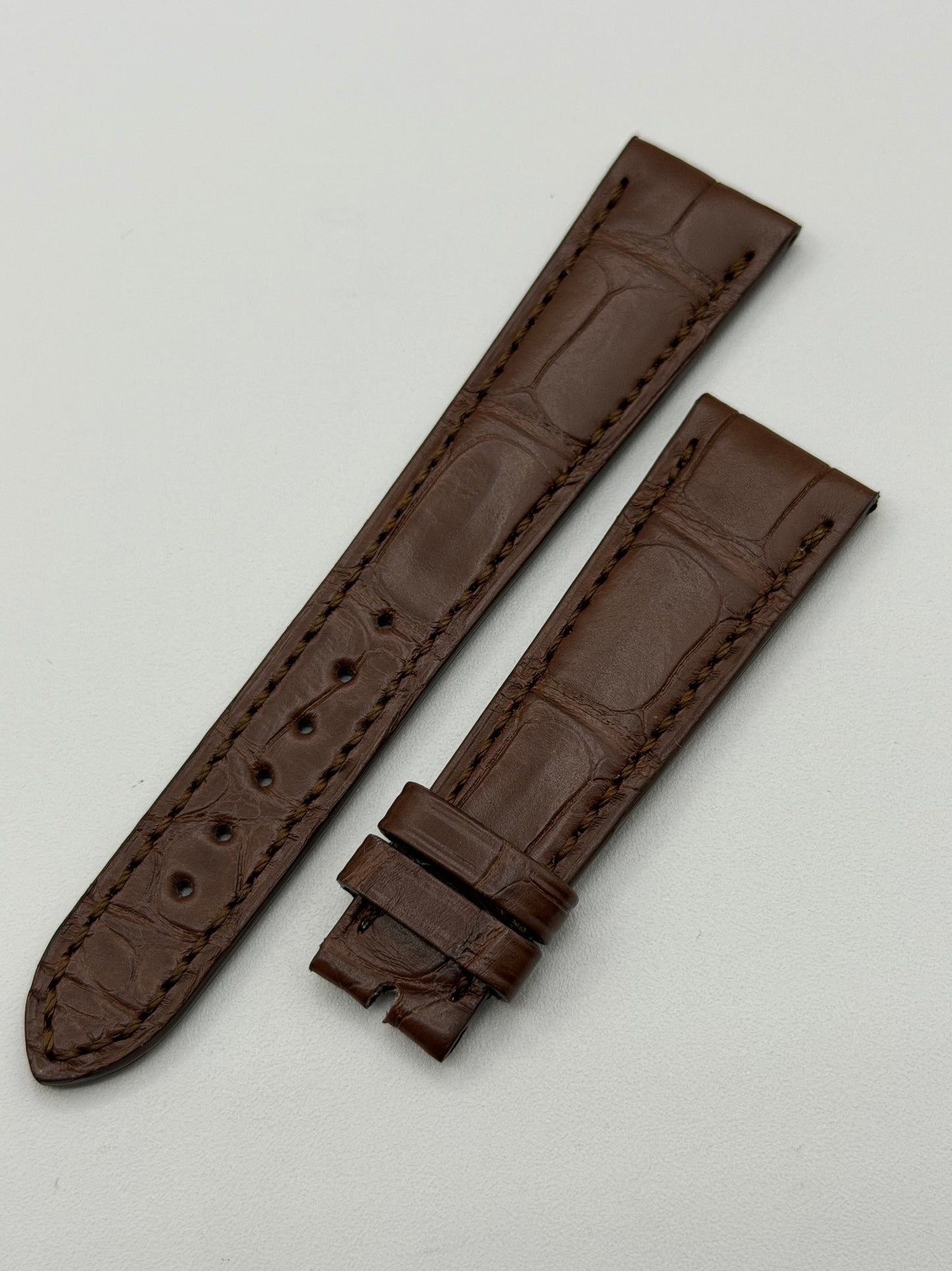 Patek Philippe cinturino alligatore marrone brown alligator strap 19/14mm