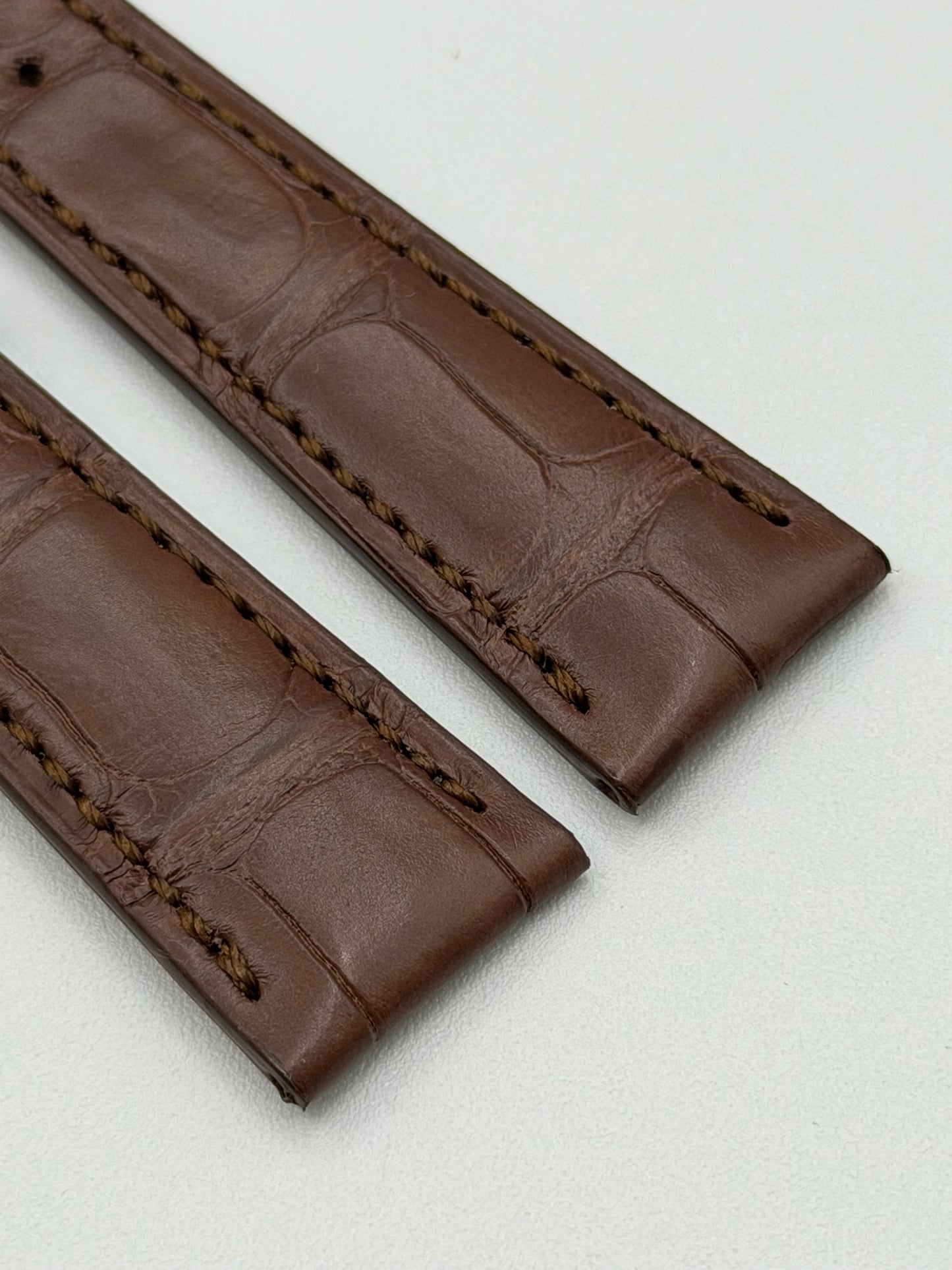 Patek Philippe cinturino alligatore marrone brown alligator strap 19/14mm