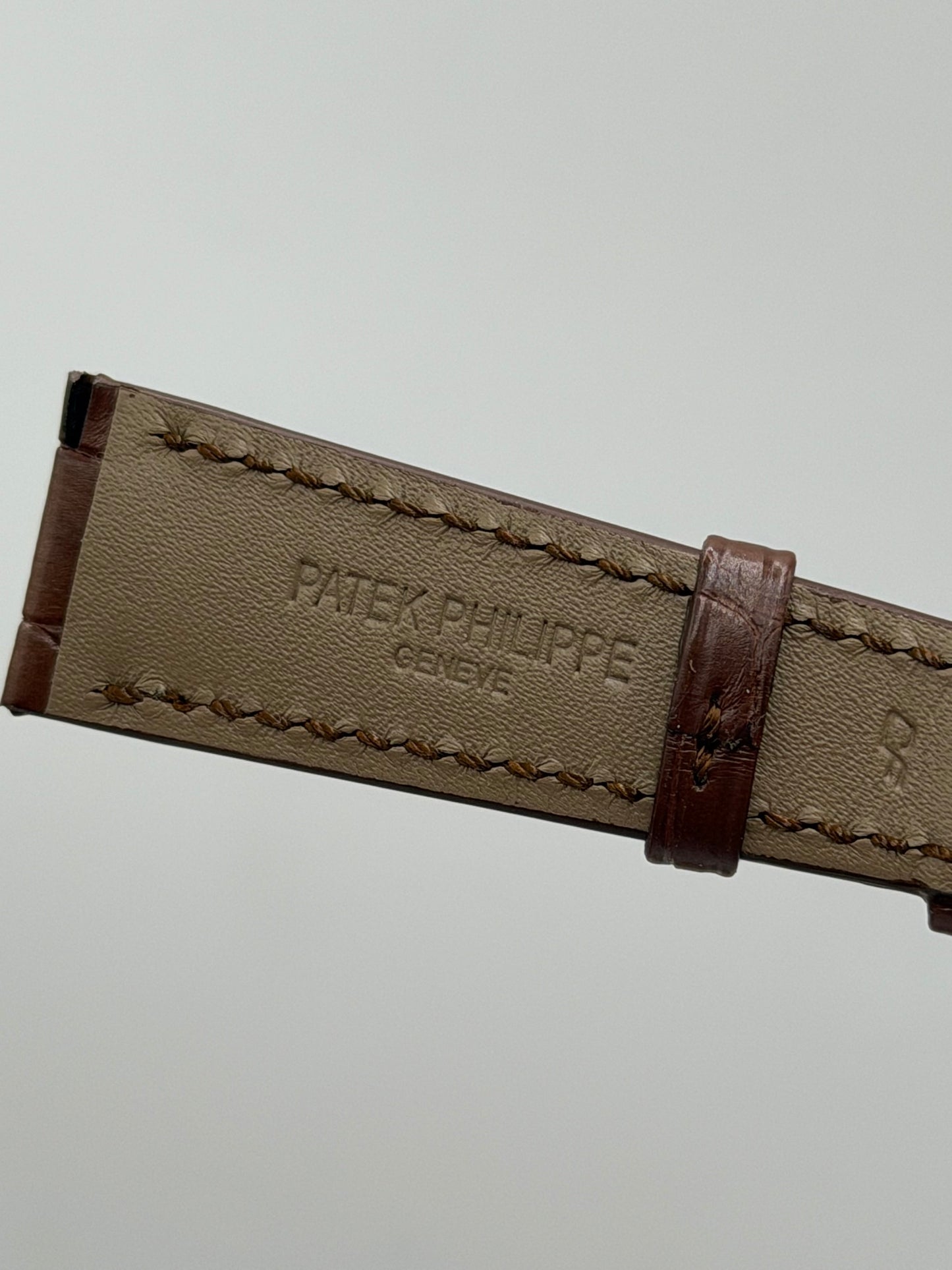 Patek Philippe cinturino alligatore marrone brown alligator strap 19/14mm