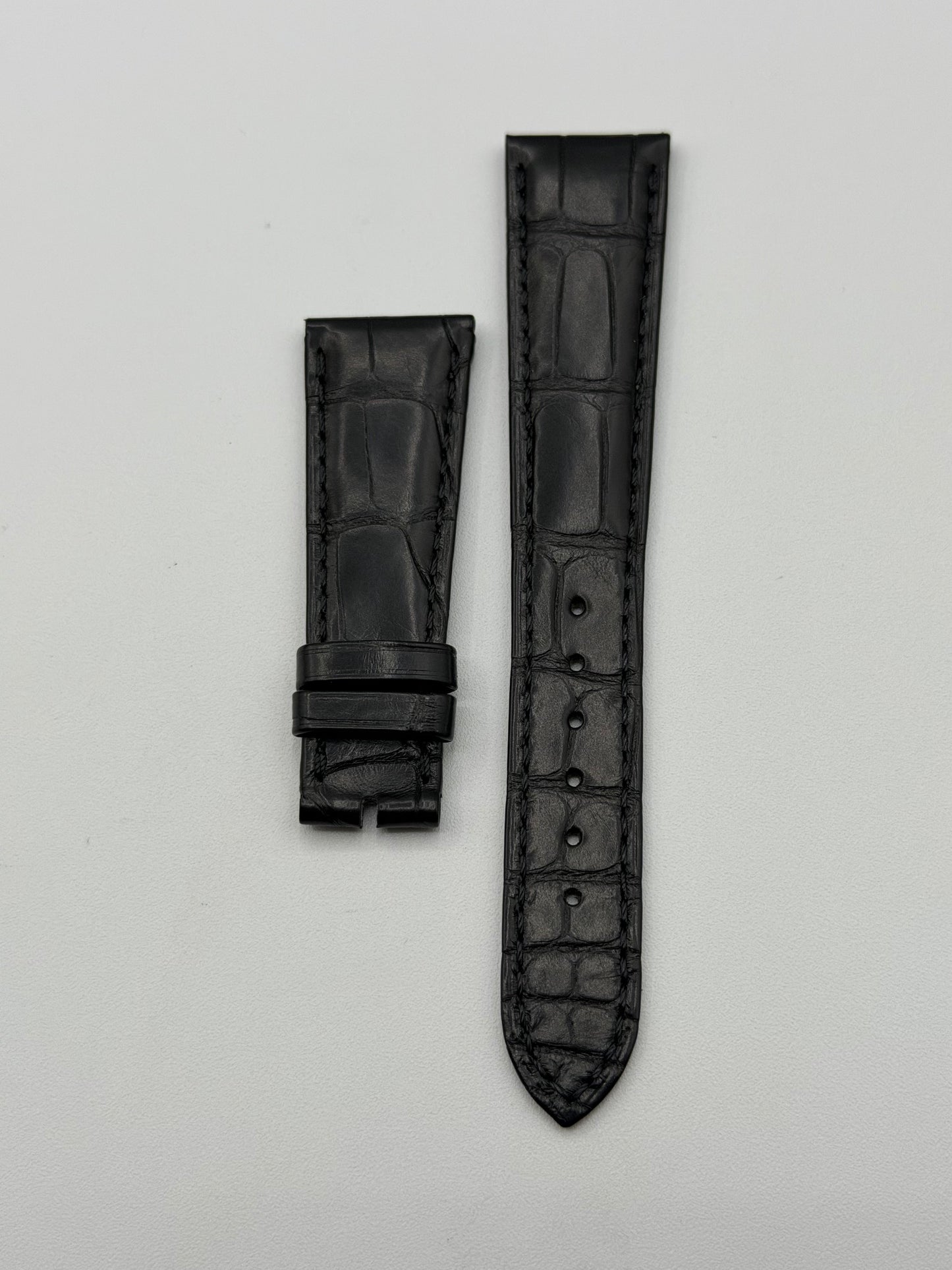Patek Philippe cinturino alligatore nero black alligator strap 21/16mm