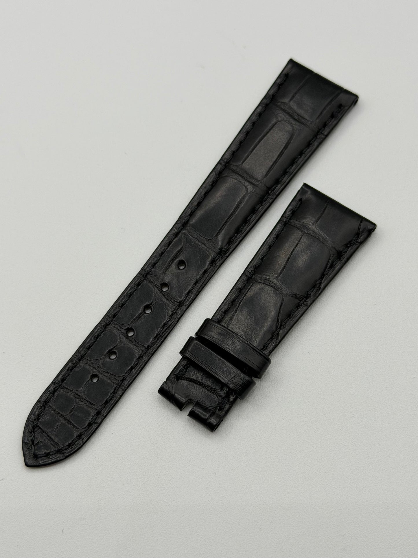 Patek Philippe cinturino alligatore nero black alligator strap 21/16mm