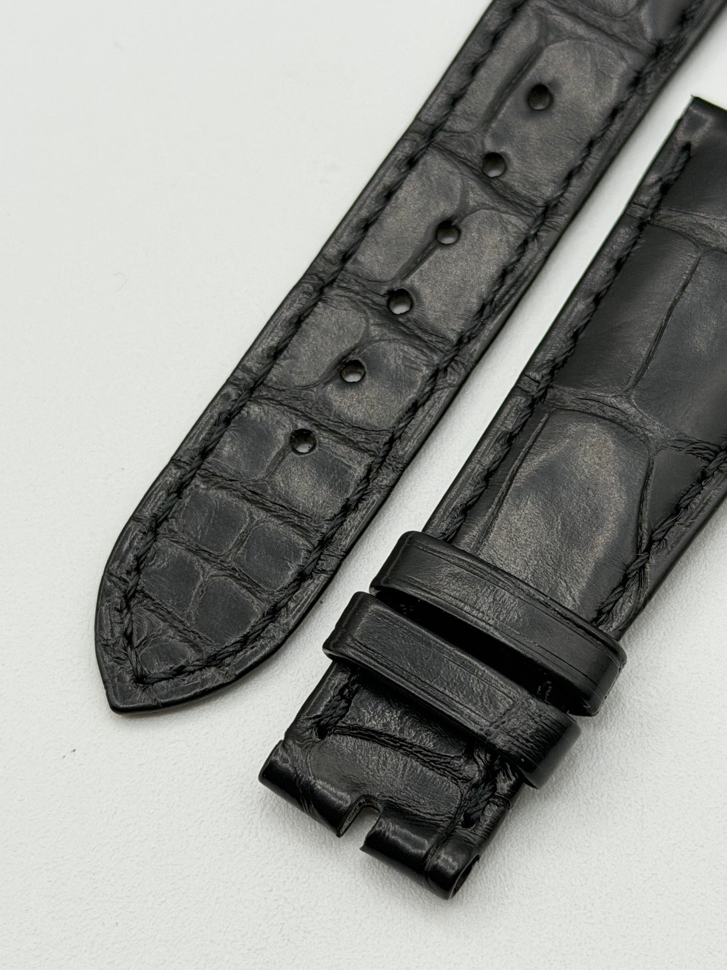 Patek Philippe cinturino alligatore nero black alligator strap 21/16mm