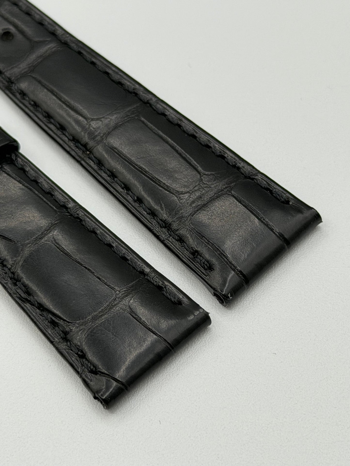 Patek Philippe cinturino alligatore nero black alligator strap 21/16mm
