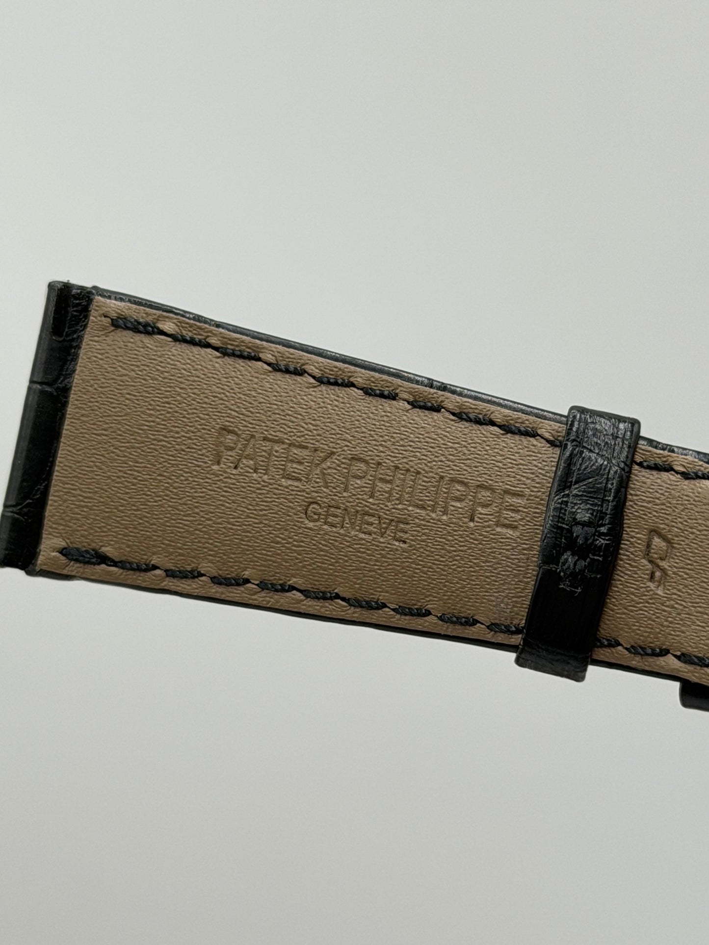 Patek Philippe cinturino alligatore nero black alligator strap 21/16mm