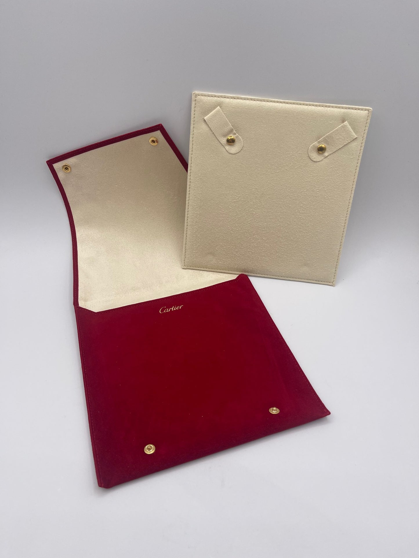 Cartier pochette custodia da viaggio travel box porta gioielli jewels velluto