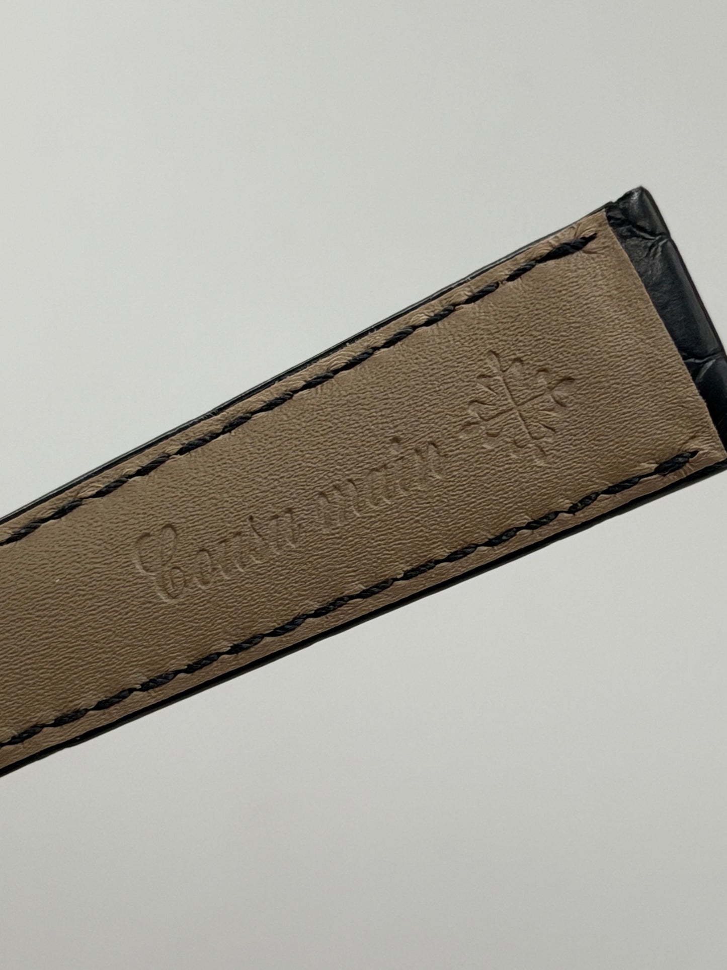 Patek Philippe cinturino alligatore nero black alligator strap 21/16mm