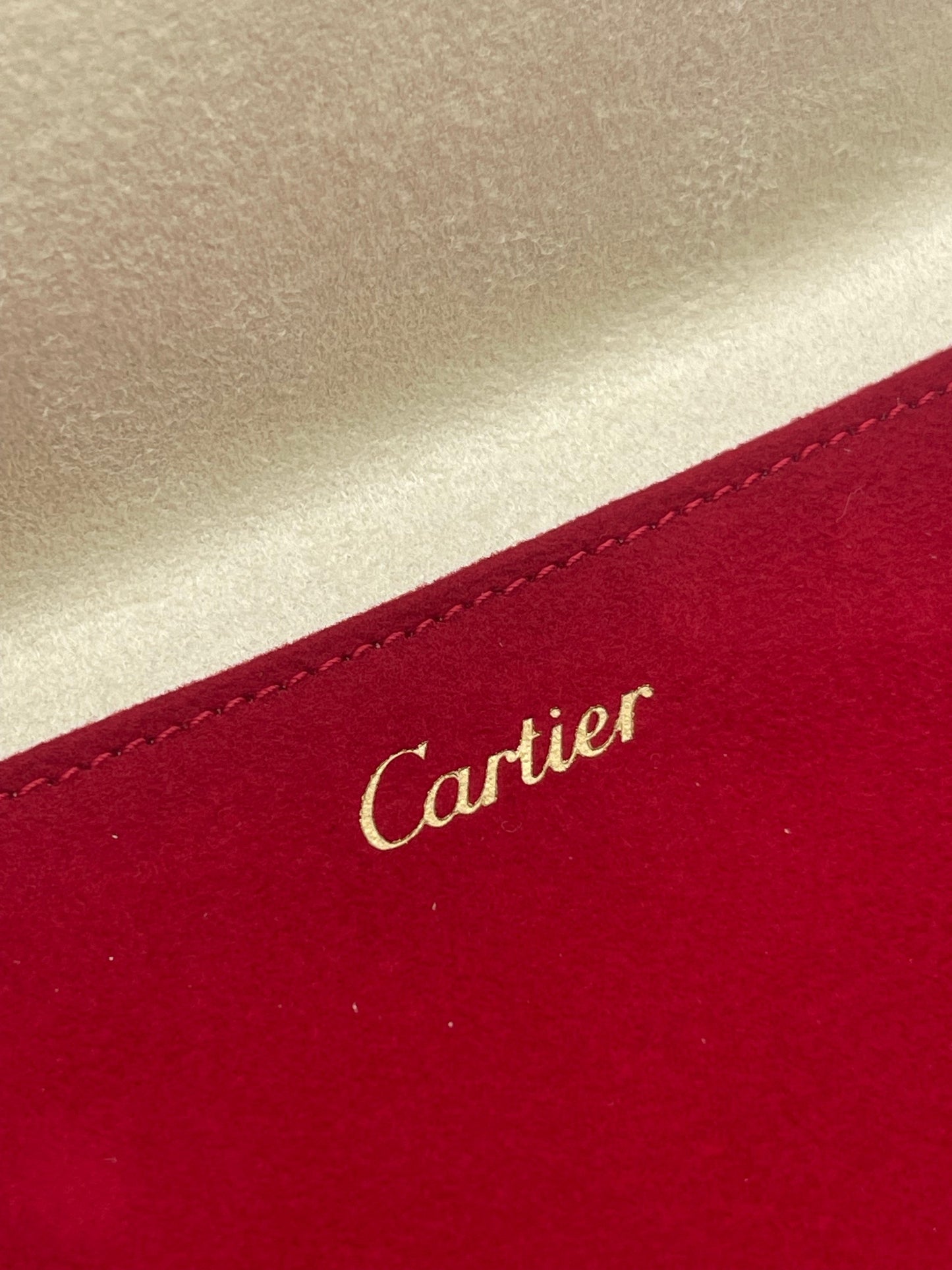 Cartier pochette custodia da viaggio travel box porta gioielli jewels velluto