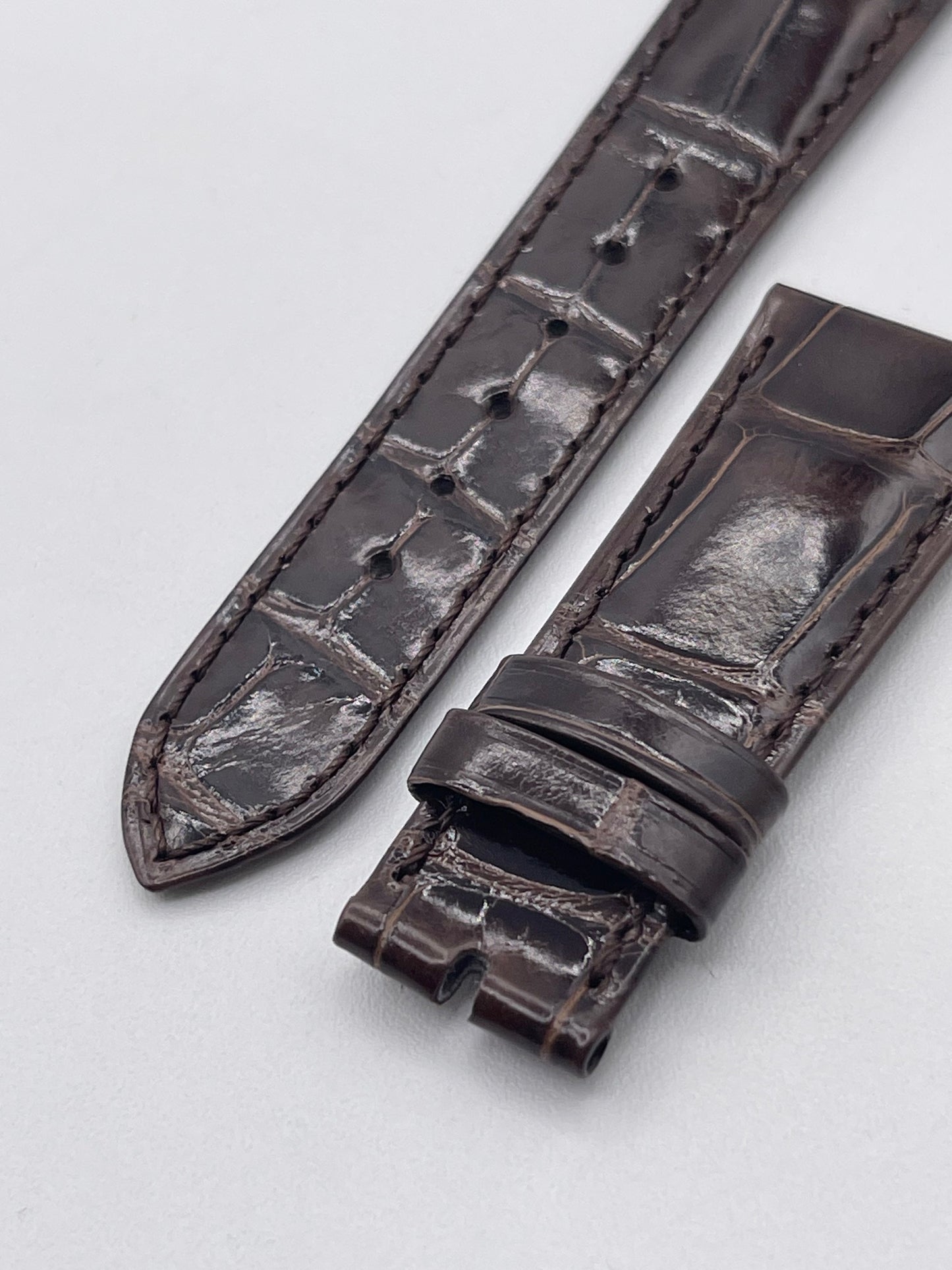 Patek Philippe cinturino alligatore marrone brown alligator strap 20/16mm