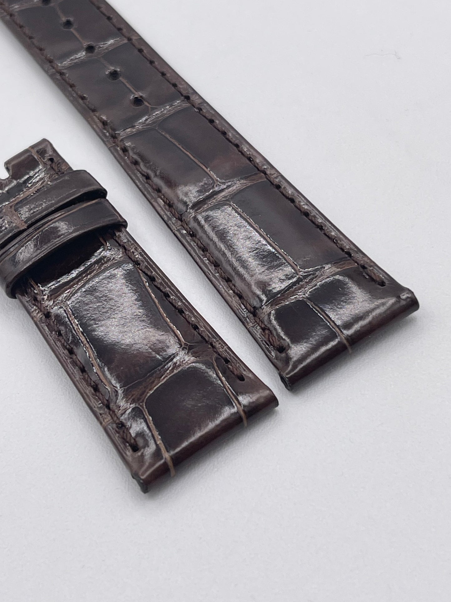 Patek Philippe cinturino alligatore marrone brown alligator strap 20/16mm