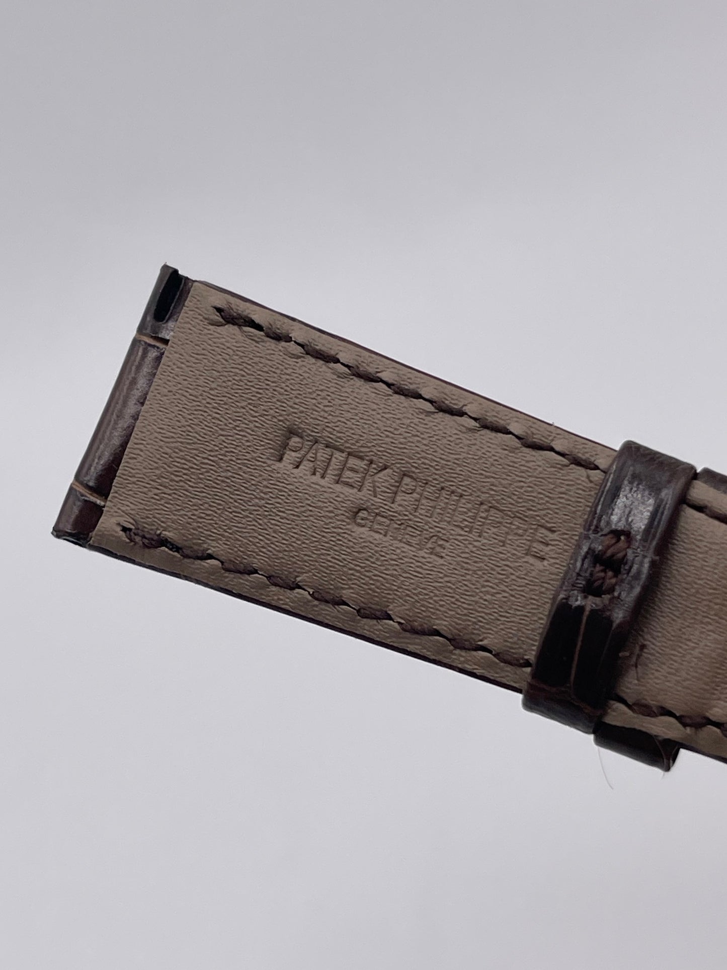 Patek Philippe cinturino alligatore marrone brown alligator strap 20/16mm
