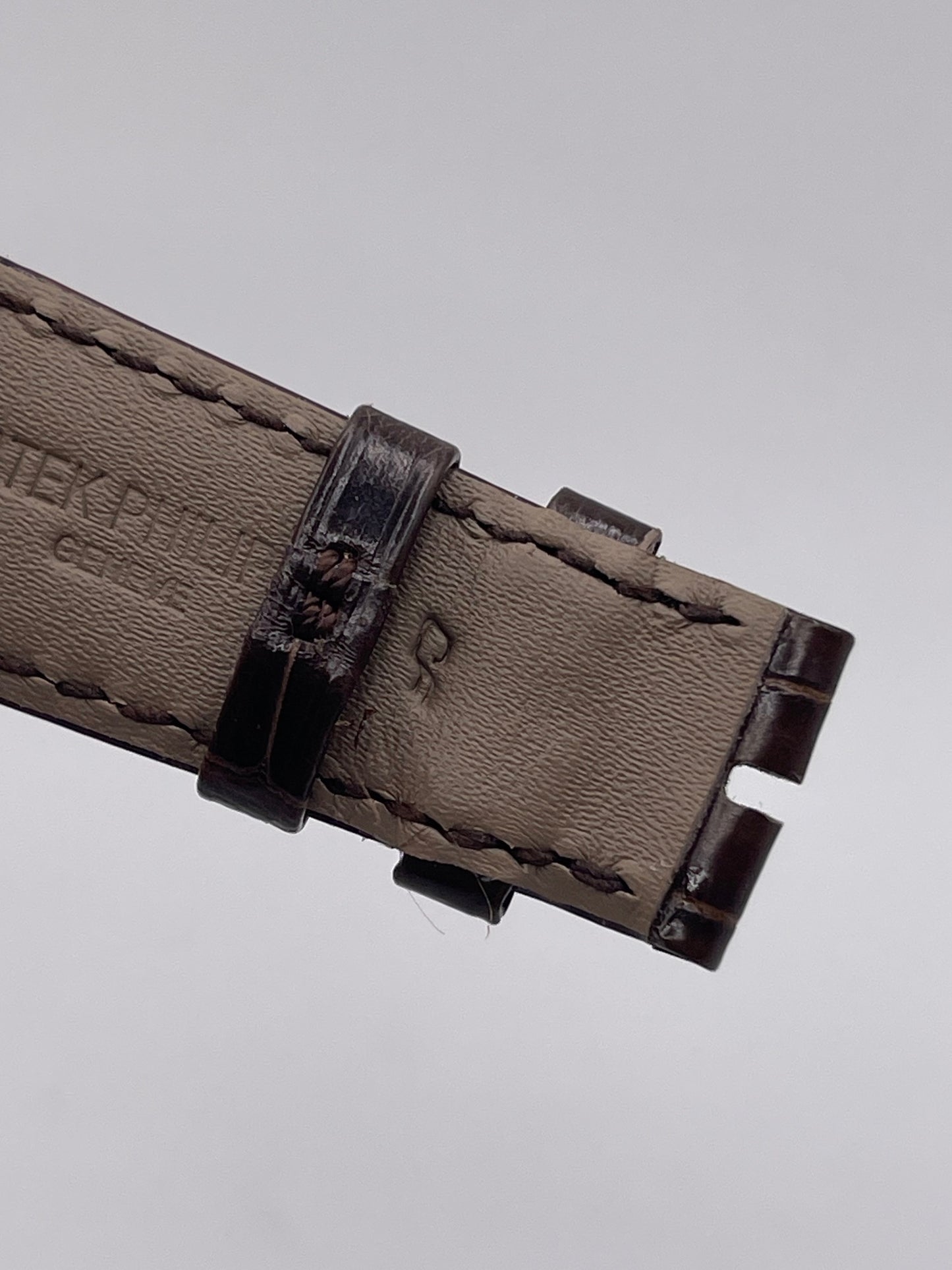 Patek Philippe cinturino alligatore marrone brown alligator strap 20/16mm