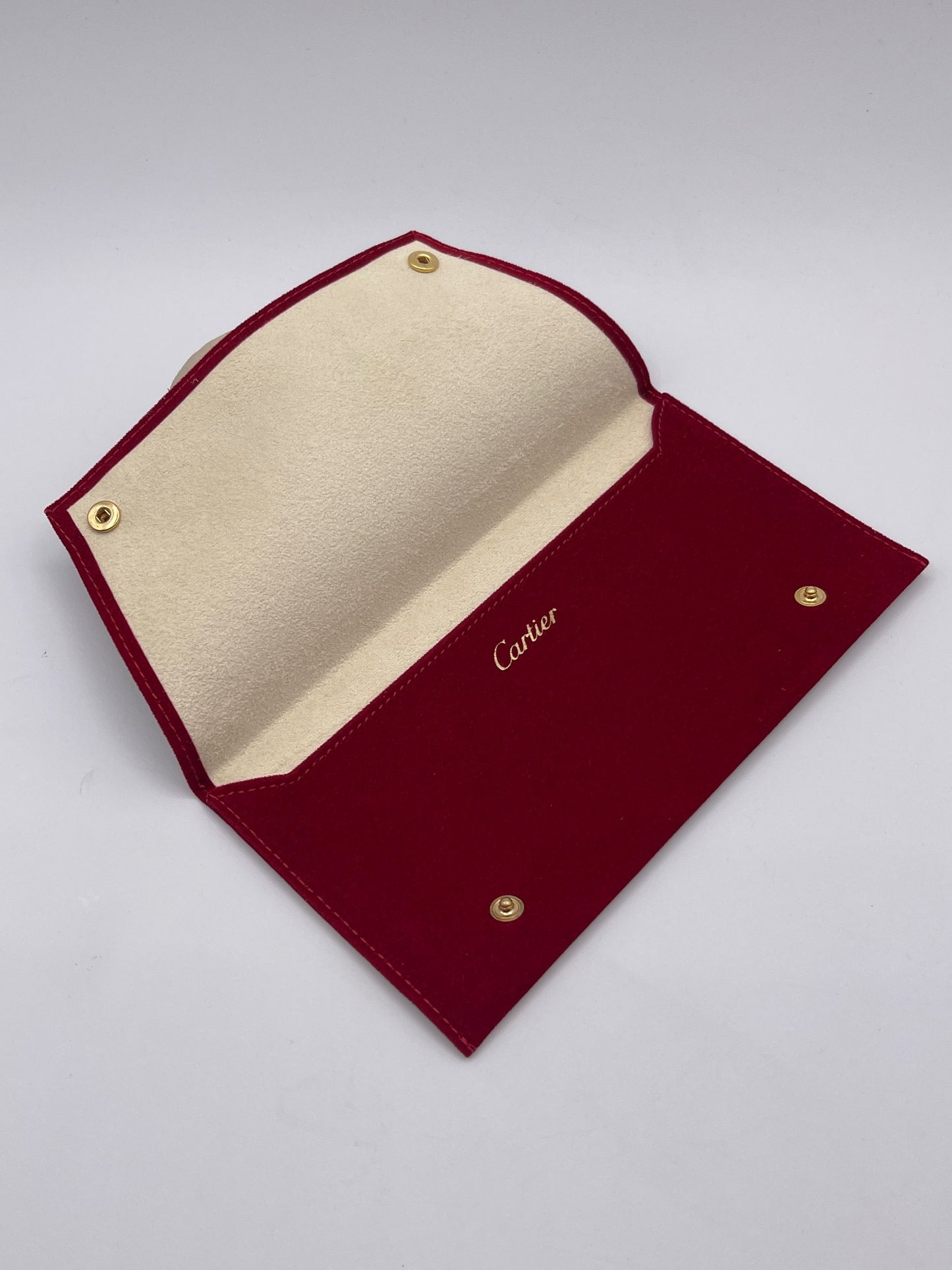 Cartier pochette da viaggio travel box porta occhiali/cinturino velluto