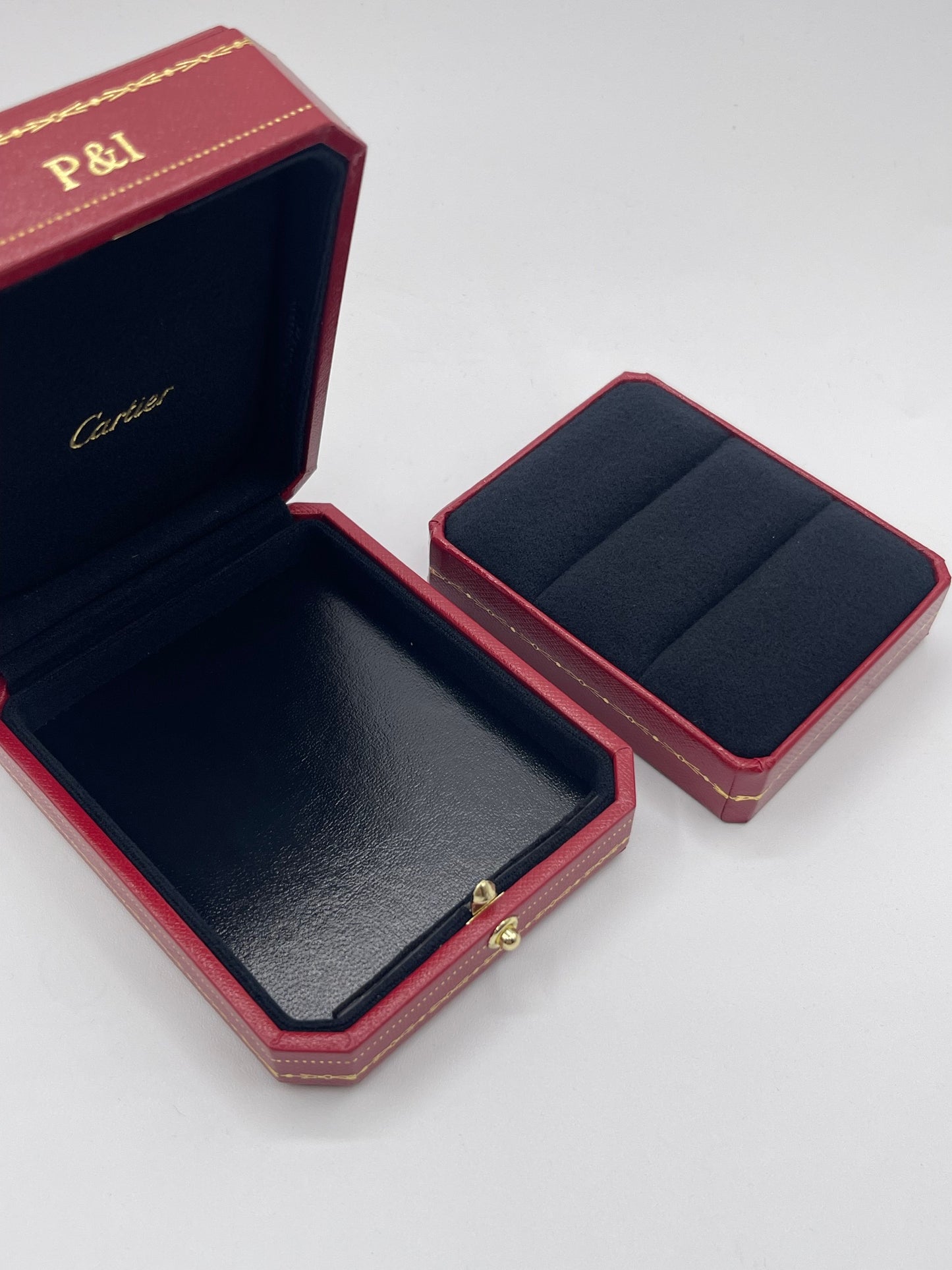 Cartier scatola 2 anelli fidanzamento engagement rings box ref. CRCO000465