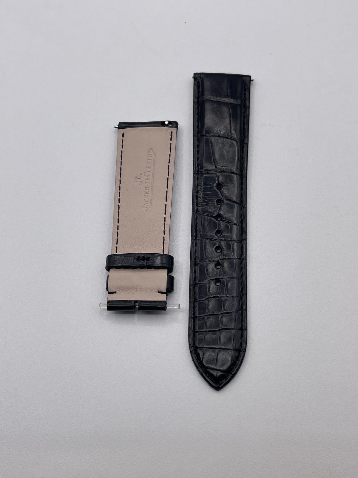 Jaeger Le-Coultre Reverso cinturino watch strap alligatore nero black 22/20mm