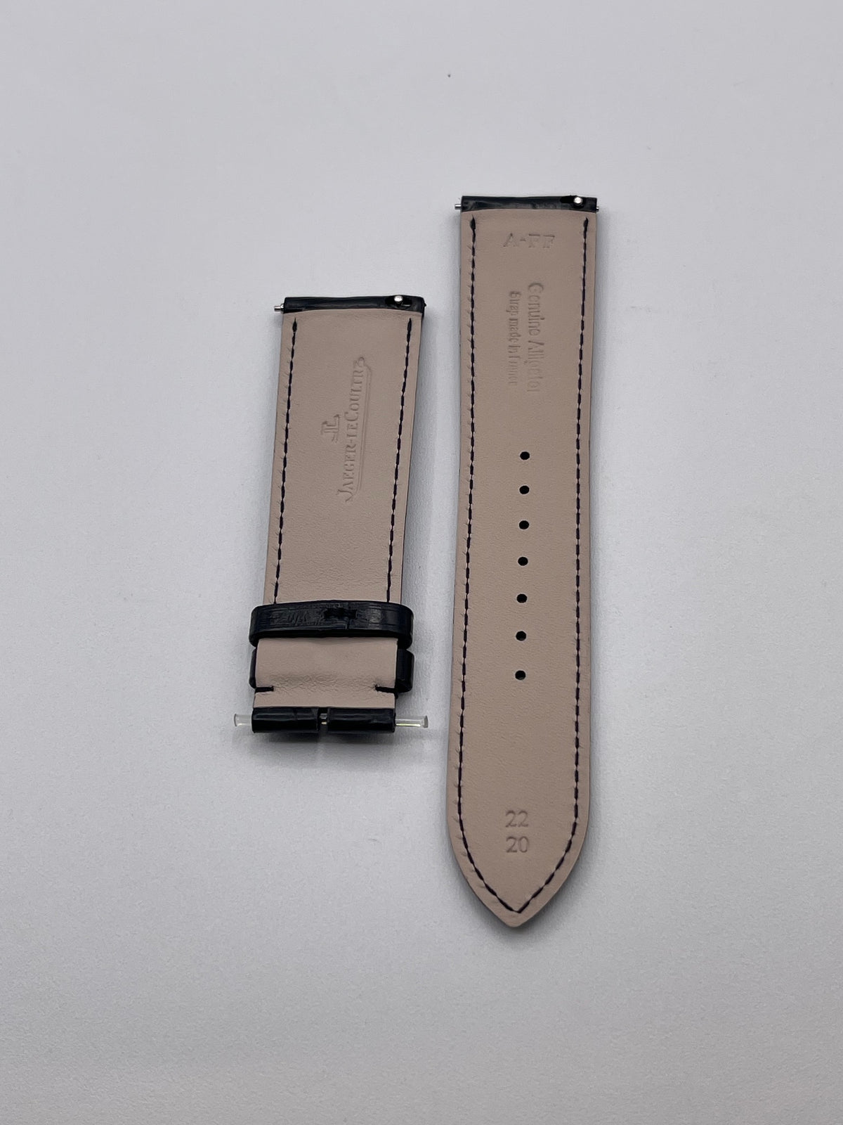 Jaeger Le-Coultre Reverso cinturino watch strap alligatore nero black 22/20mm