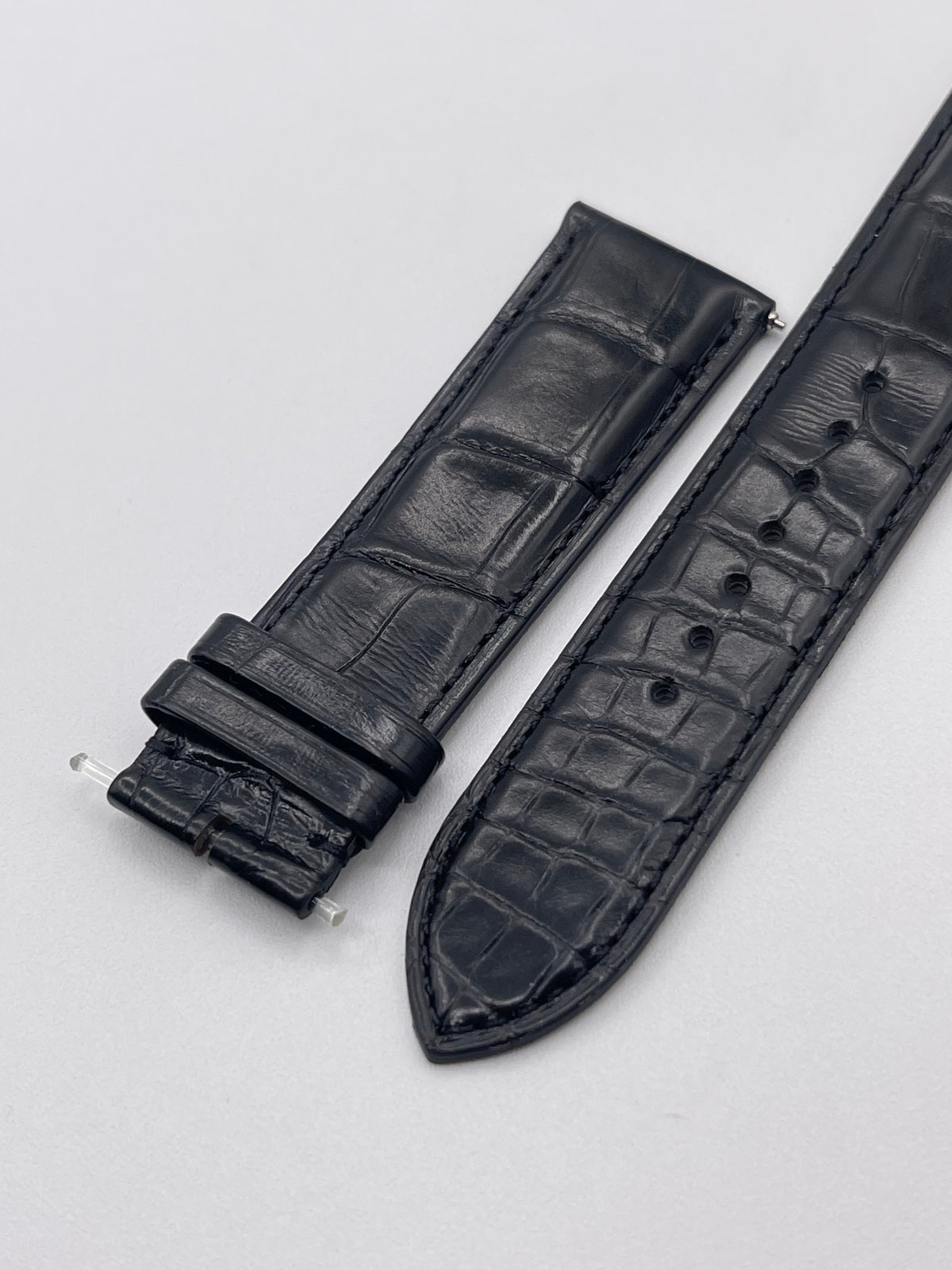 Jaeger Le-Coultre Reverso cinturino watch strap alligatore nero black 22/20mm
