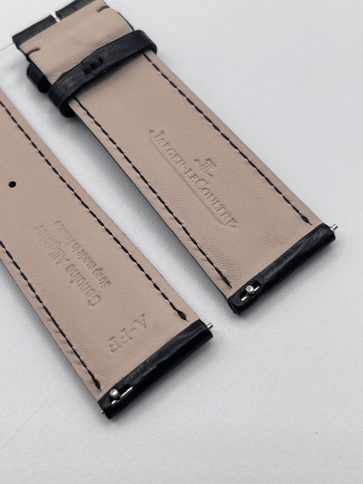 Jaeger Le-Coultre Reverso cinturino watch strap alligatore nero black 22/20mm