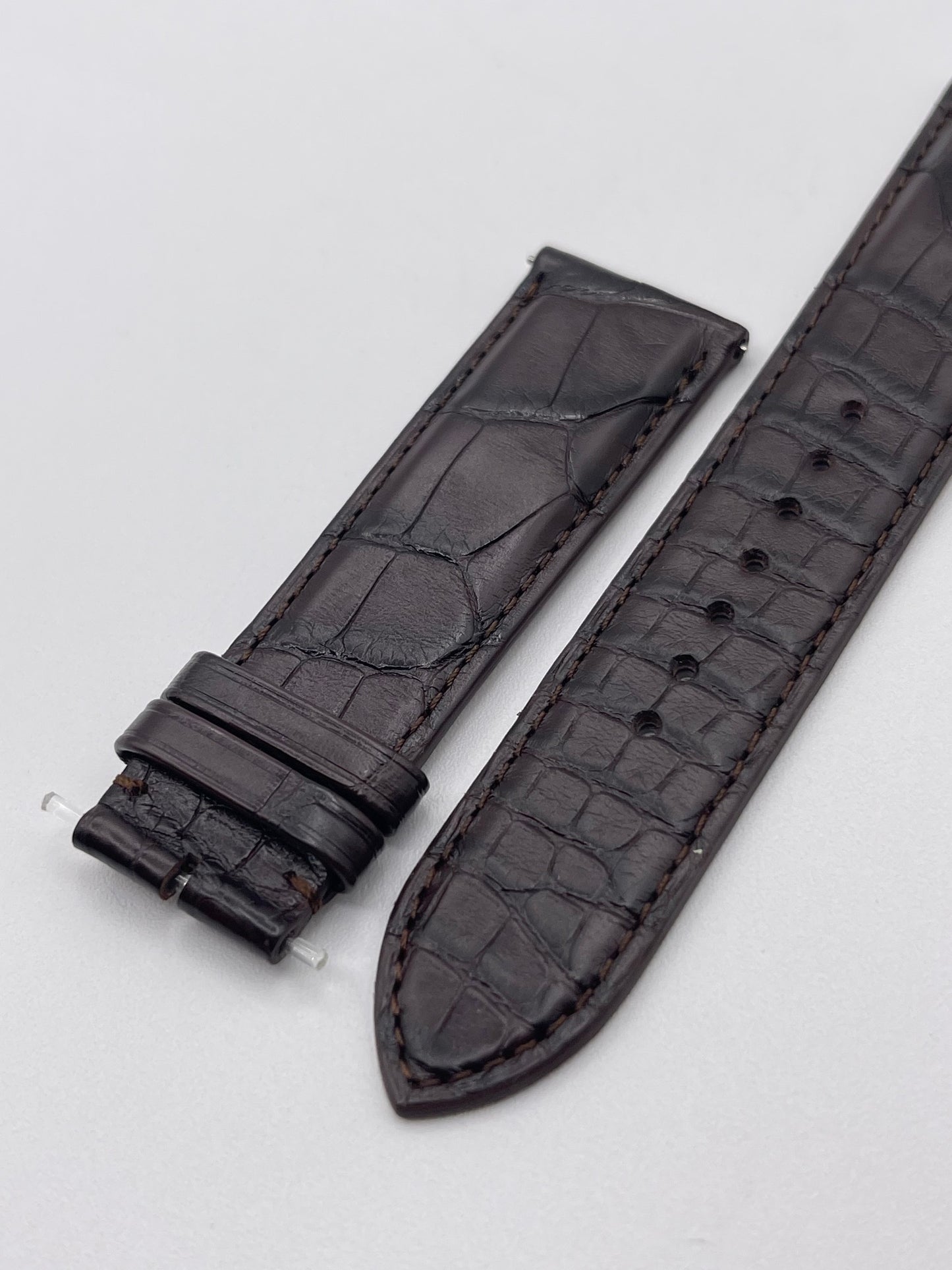 Jaeger Le-Coultre Reverso cinturino watch strap alligatore marrone brown 22/20mm