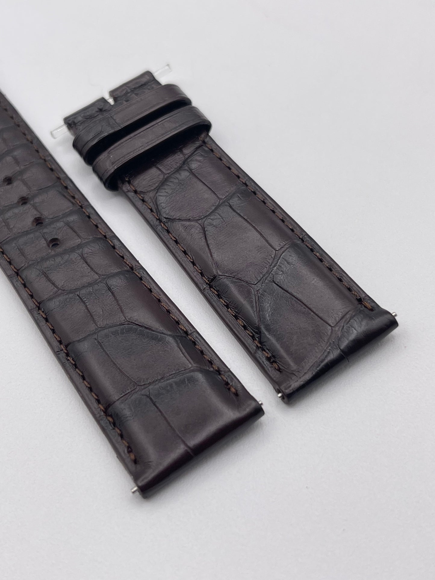 Jaeger Le-Coultre Reverso cinturino watch strap alligatore marrone brown 22/20mm