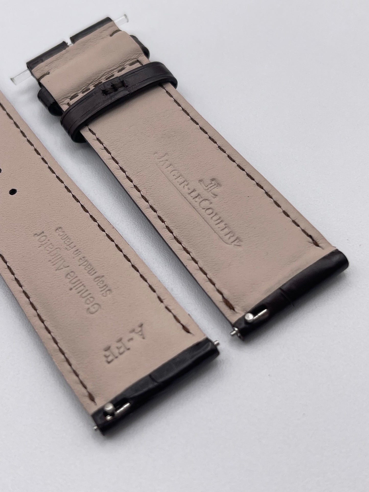 Jaeger Le-Coultre Reverso cinturino watch strap alligatore marrone brown 22/20mm