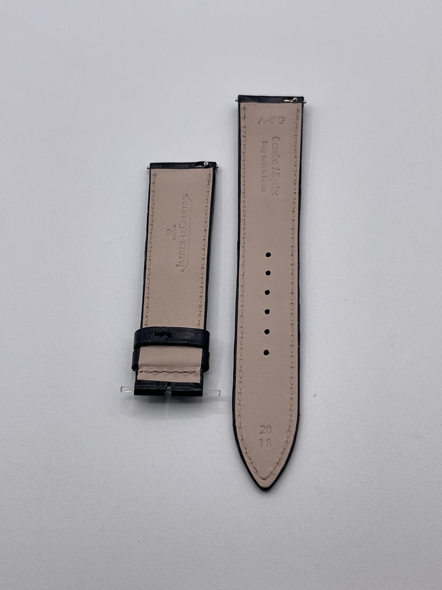 Jaeger Le-Coultre Reverso cinturino watch strap alligatore nero black 20/18mm