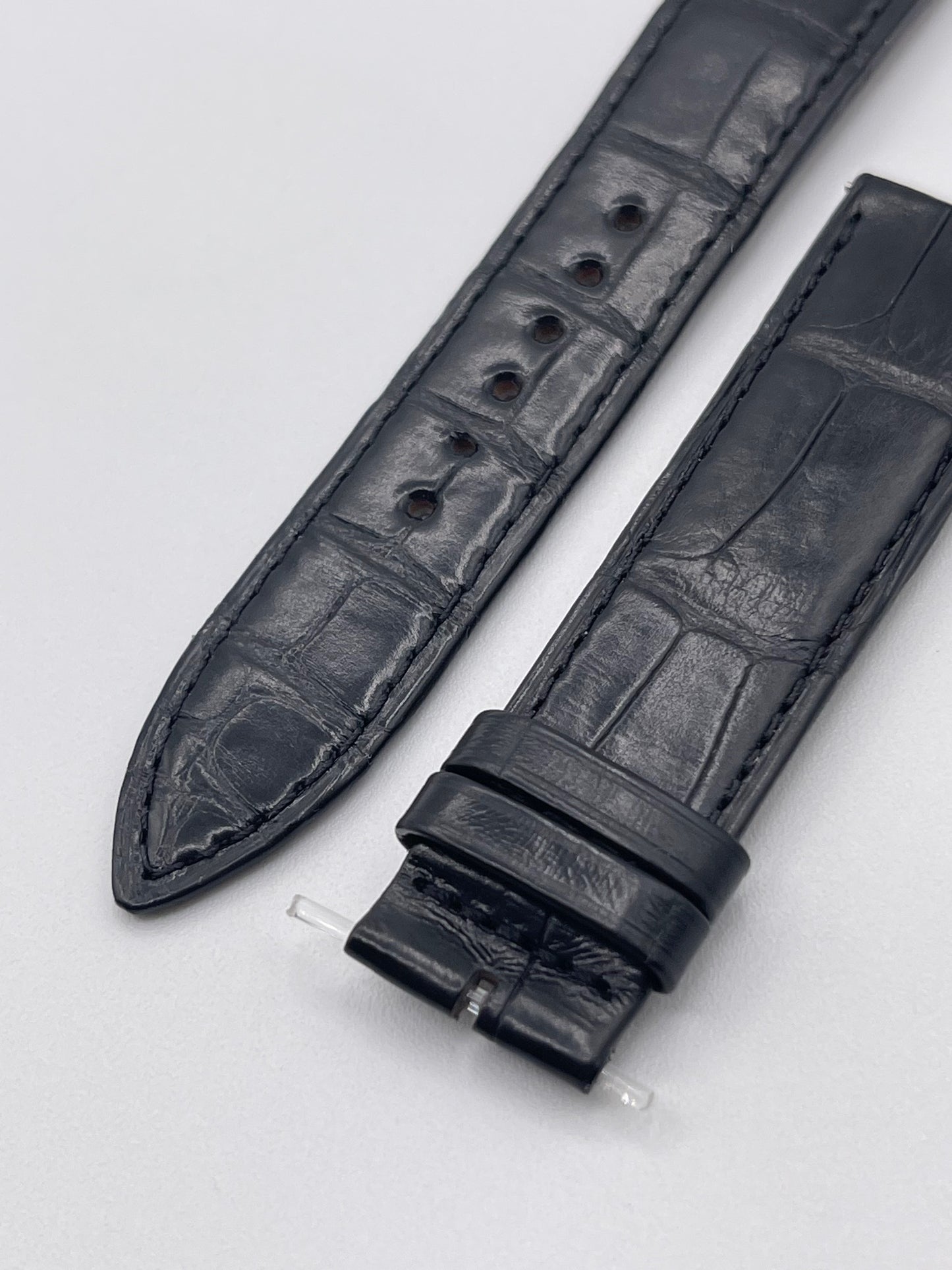 Jaeger Le-Coultre Reverso cinturino watch strap alligatore nero black 20/18mm