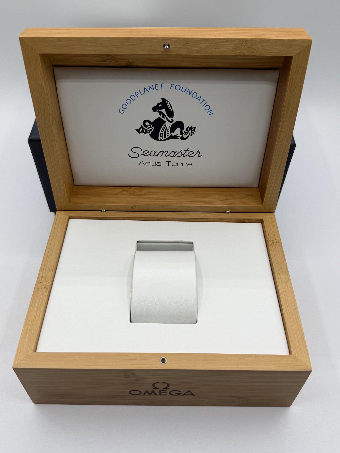 Omega Seamaster Aqua Terra scatola orologio legno wooden watch box