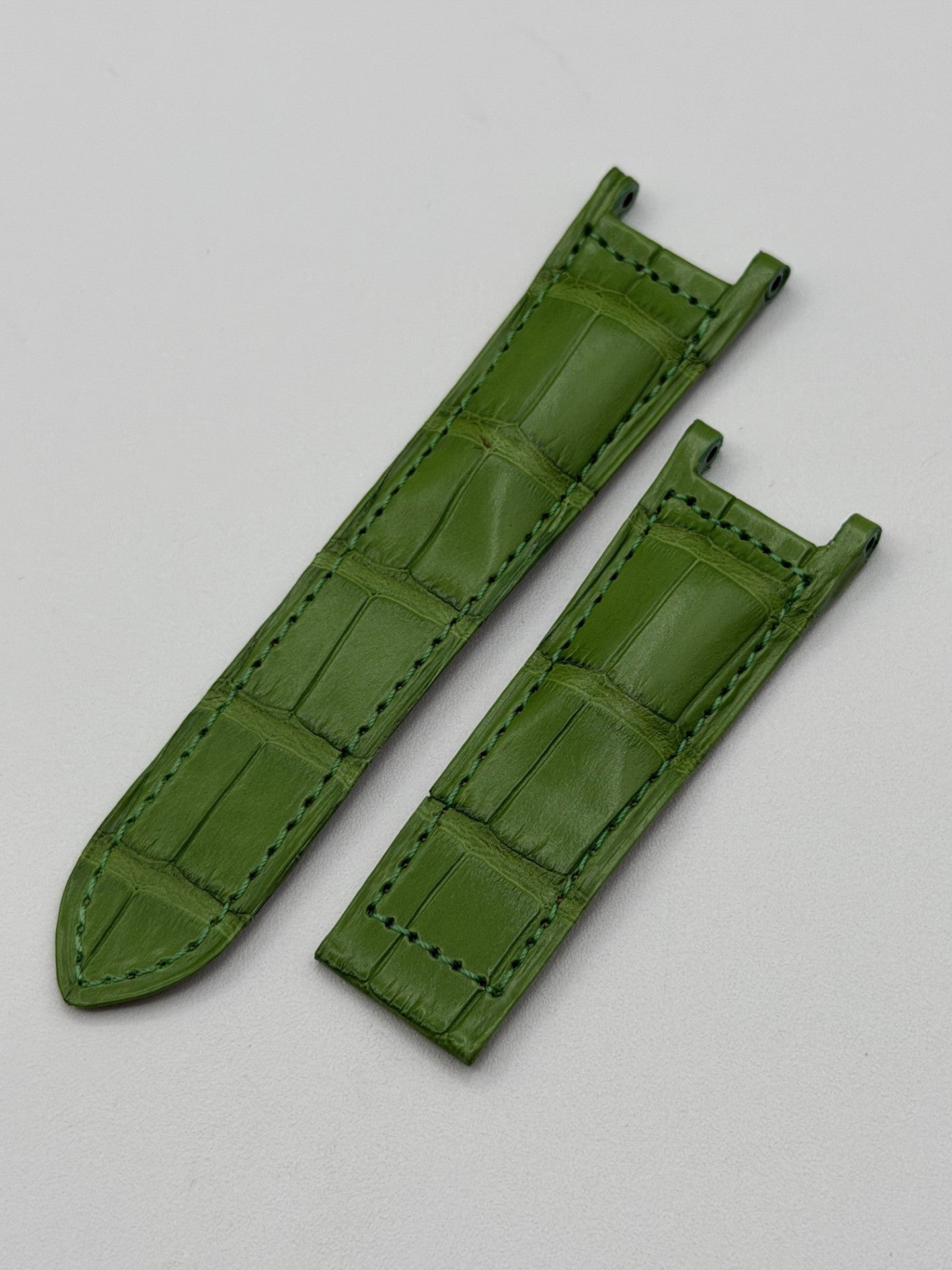 Cartier Pasha cinturino orologio pelle alligatore verde KD1HSM01 21/18mm