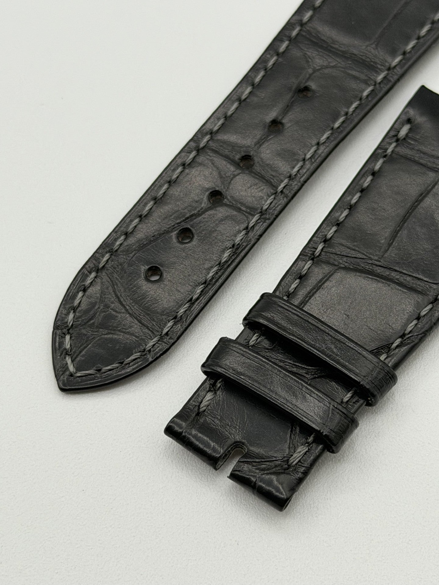 Patek Philippe Nautilus cinturino alligatore nero black strap 25/18mm