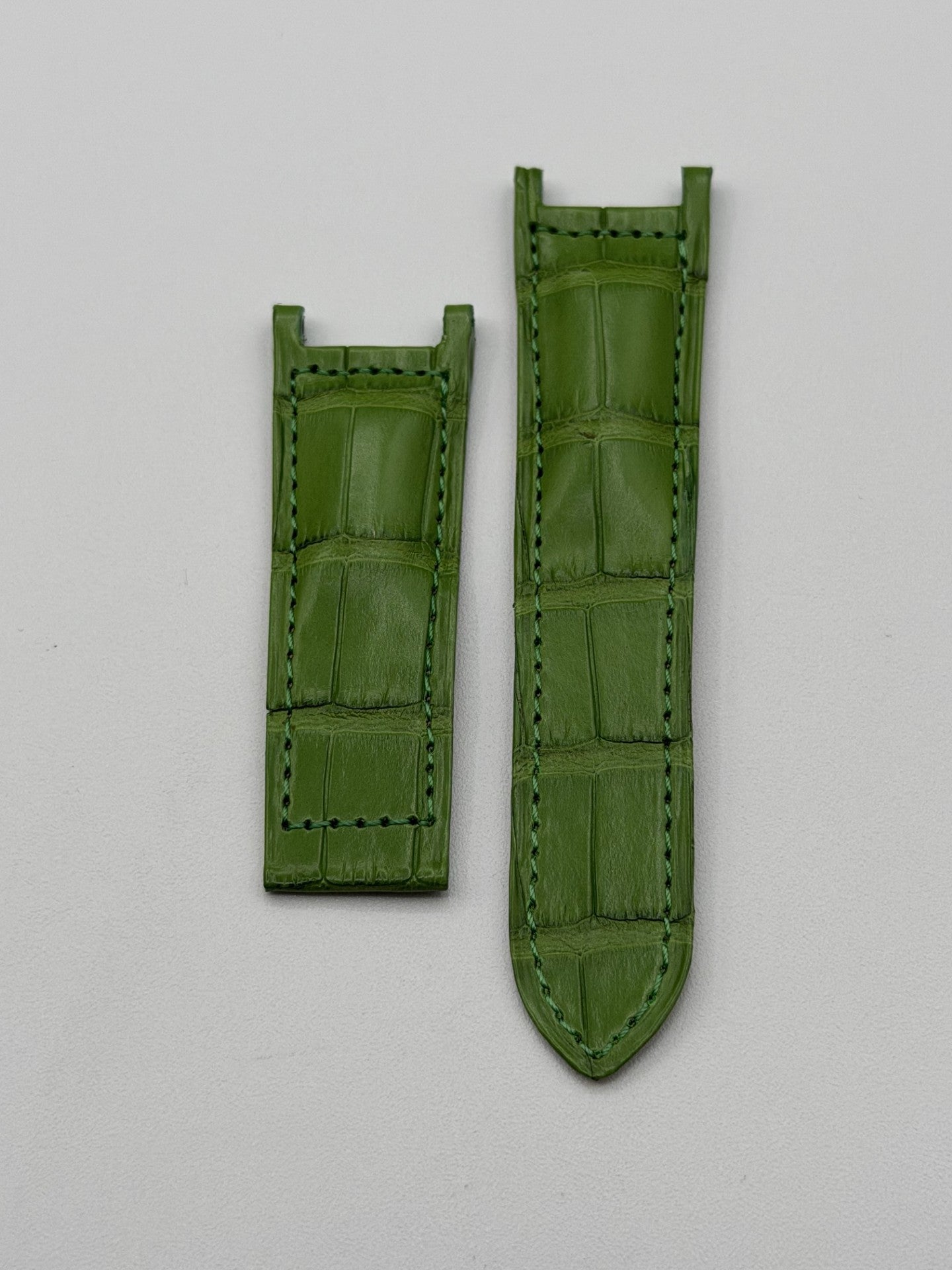 Cartier Pasha cinturino orologio pelle alligatore verde KD1HSM01 21/18mm