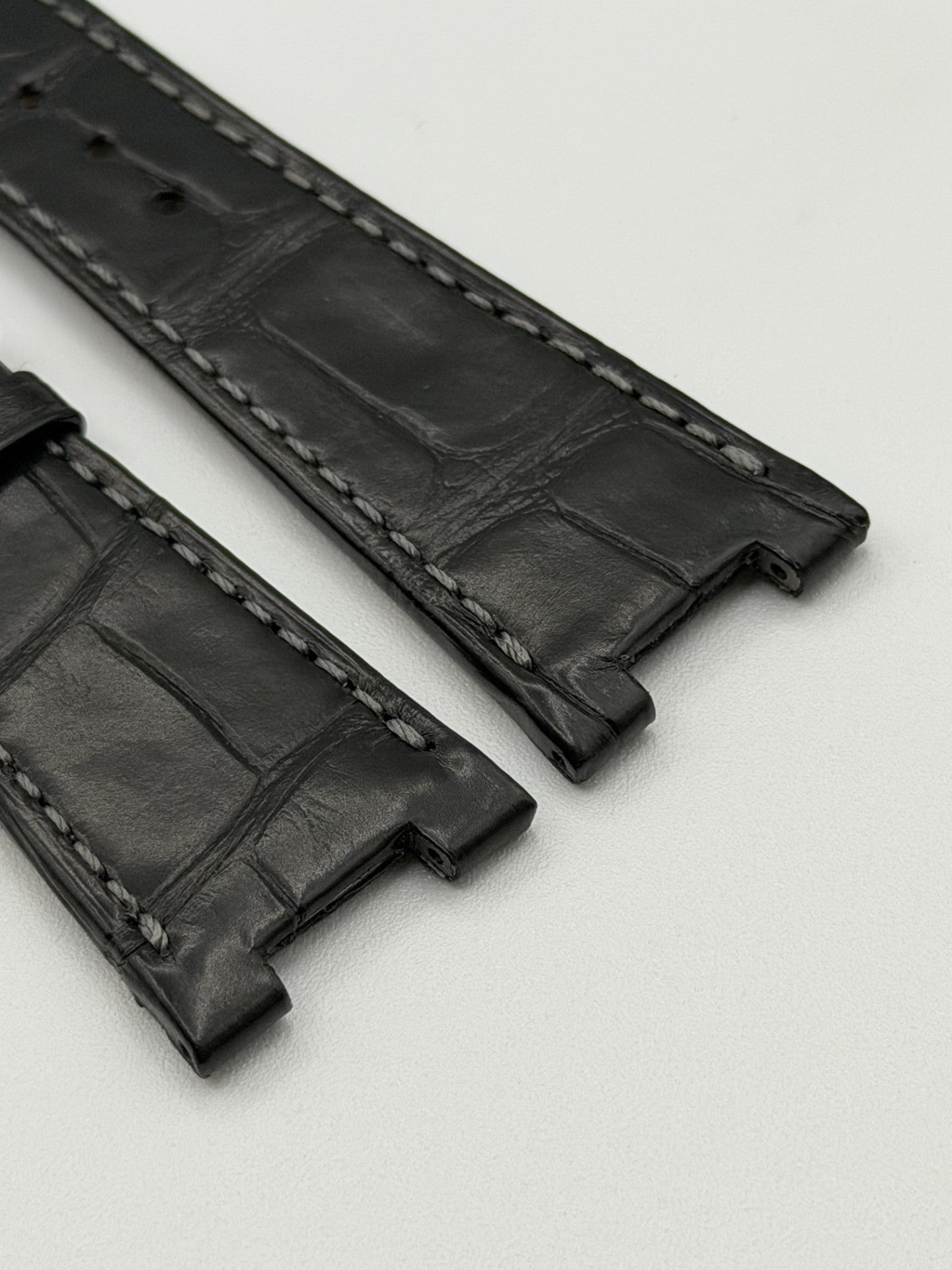Patek Philippe Nautilus cinturino alligatore nero black strap 25/18mm